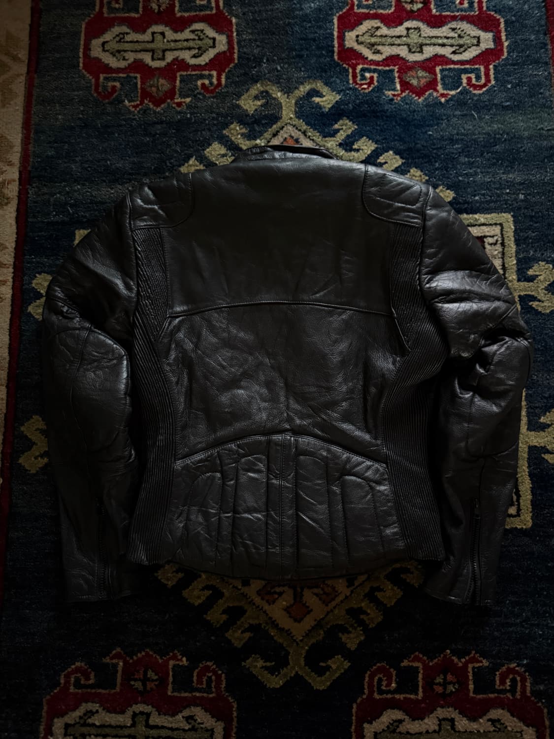 90s Wilsons Padded Motorcycle 레더 자켓 상품이미지2