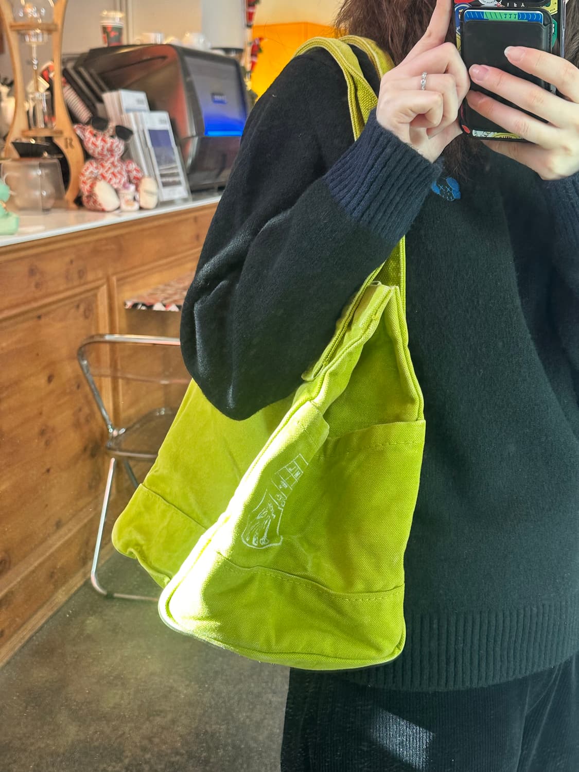 (착샷o) Kapital 캐피탈 더플 게임백 그린 상품이미지2