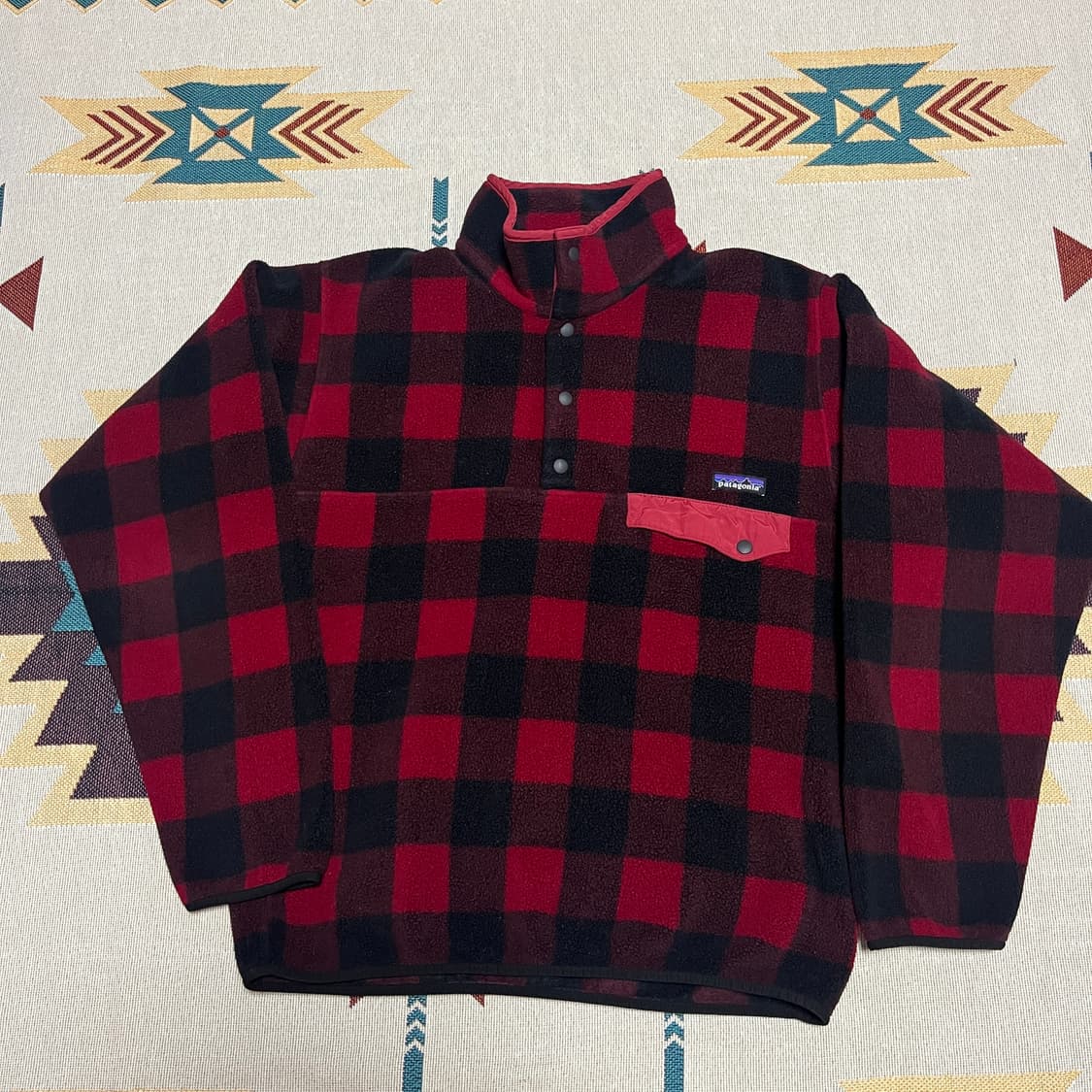 파타고니아 버팔로 체크 신칠라 스냅티 M 상품이미지2