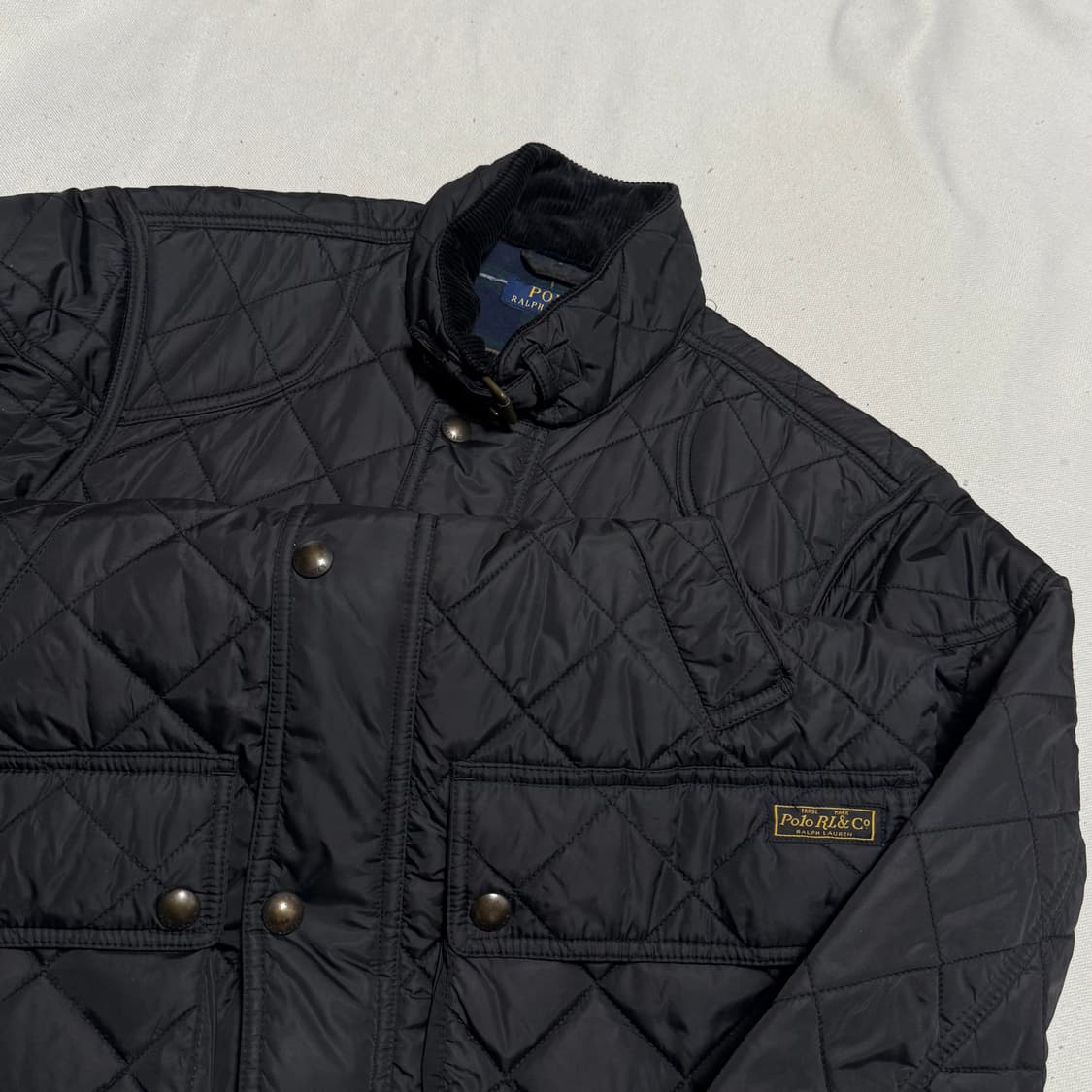 S 폴로랄프로렌 퀼팅 블랙 자켓 상품이미지1