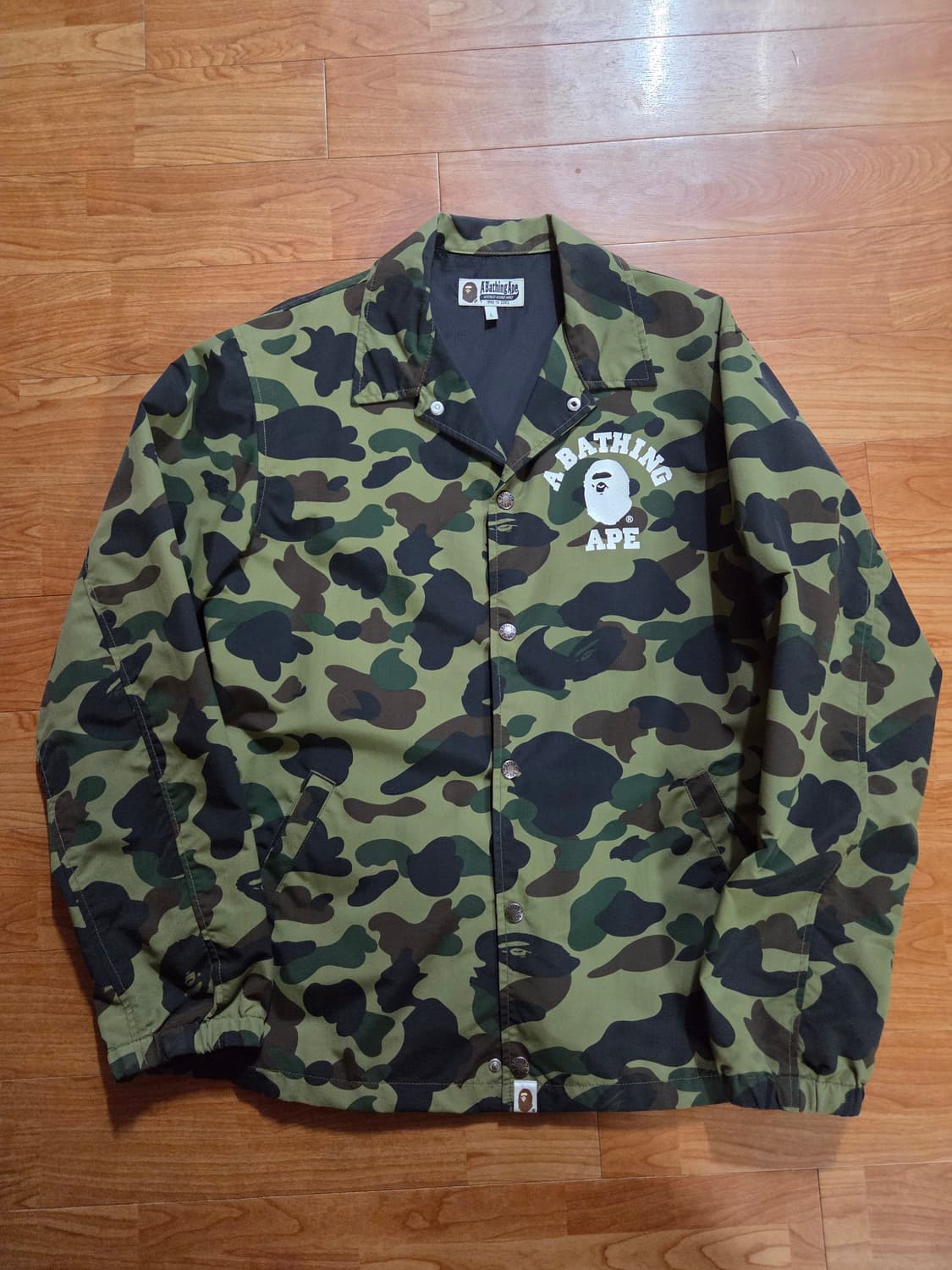 베이프 녹계 카모 코치자켓 L 상품이미지1