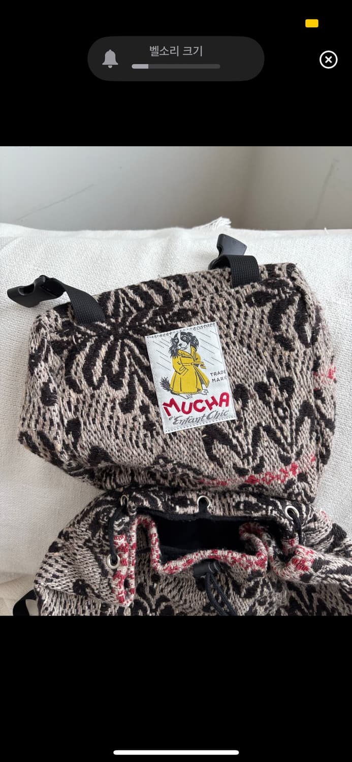 AHCAHCUM 무챠챠 자카드 백팩 상품이미지5