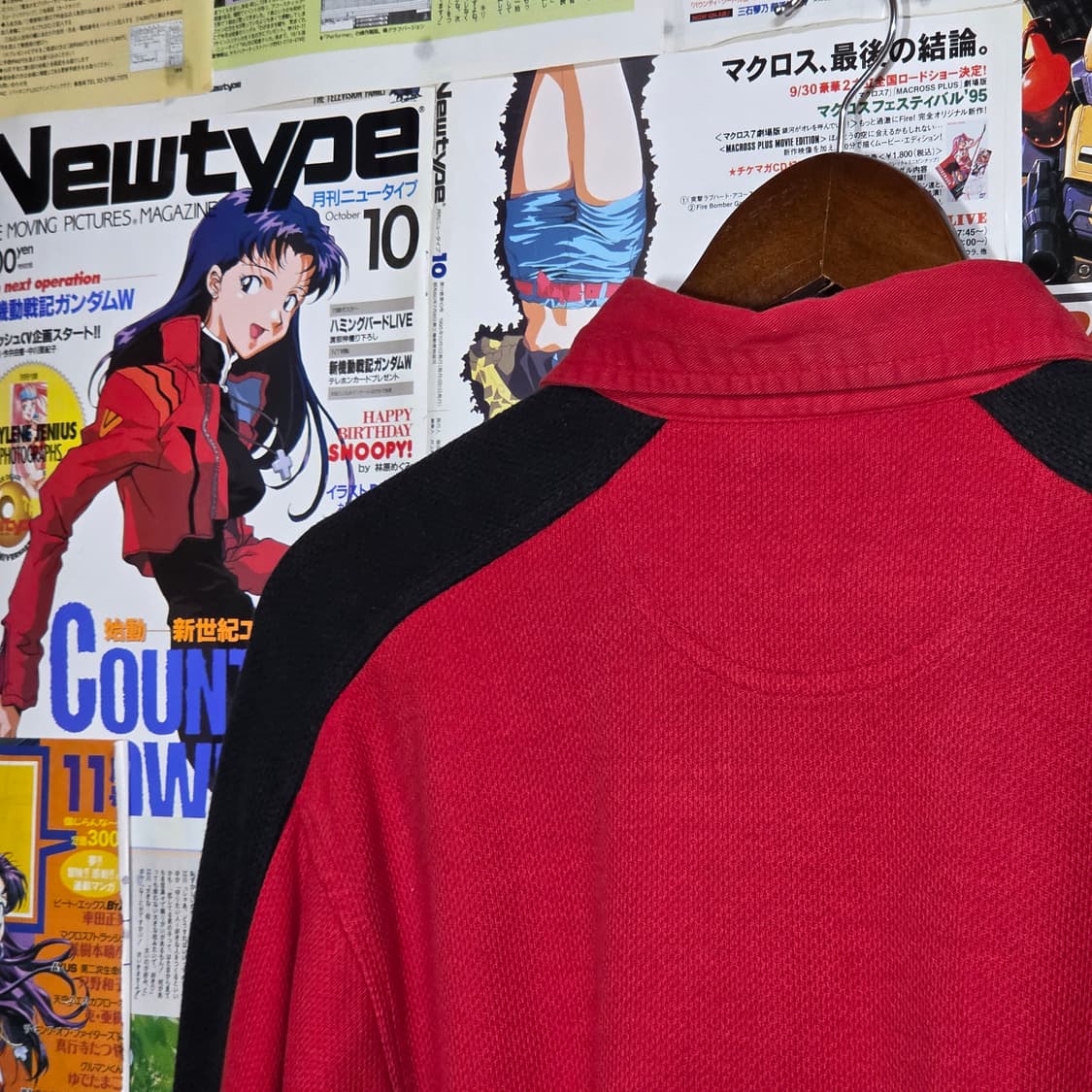 JPN 스타터 올드스쿨 레드 배색 카라 롱슬리브 상품이미지6