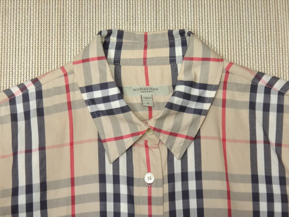 (S사이즈) burberry 버버리 런던 여성 체크 셔츠 상품이미지5