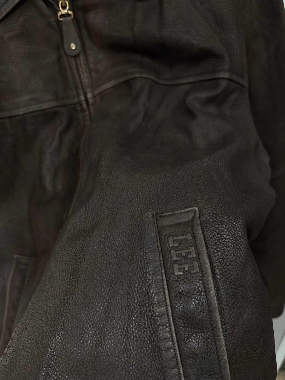 90s LEE 리 리얼레더 자켓 상품이미지4