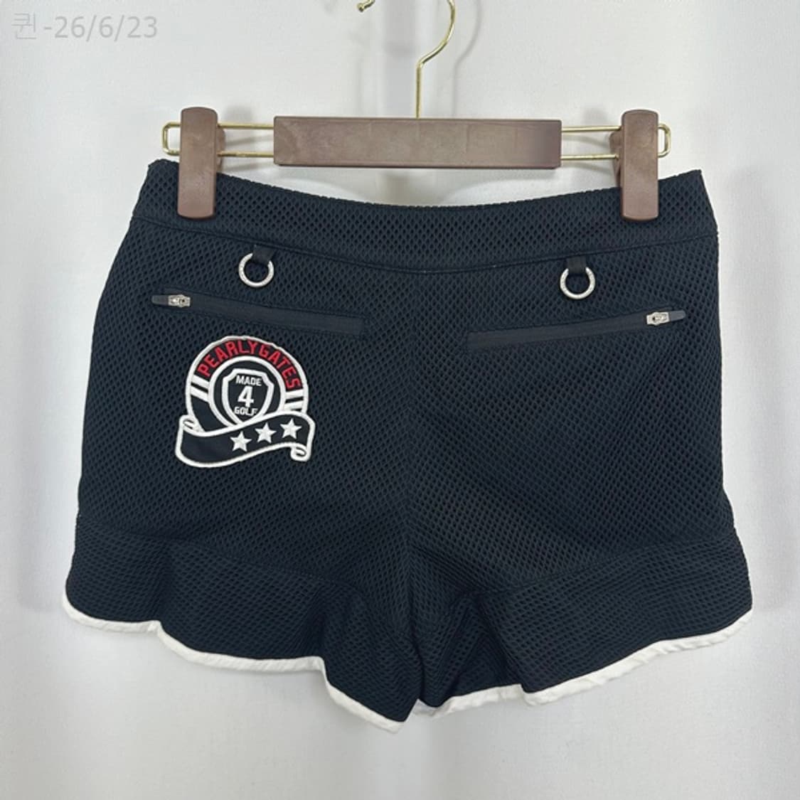 파리게이츠 여자 골프 짧은 반바지 검정 0(26인치정도) 상품이미지5