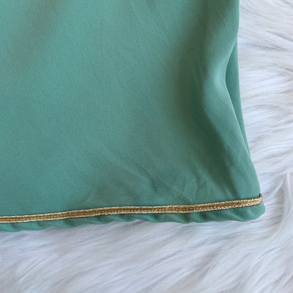 골드 테이핑 포인트 민트 캐미솔 탑  1737 상품이미지5