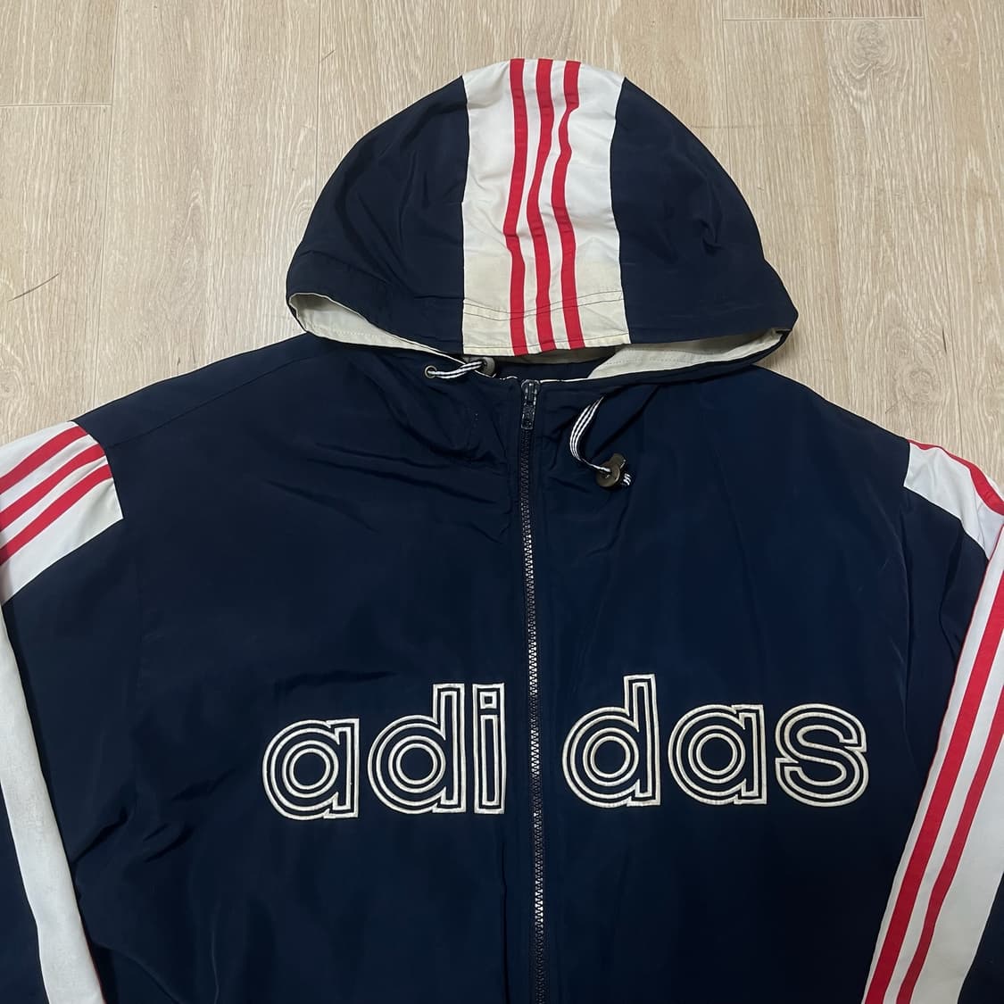 아디다스 올드스쿨 유로파 빅로고 바람막이 자켓 L/100  상품이미지2
