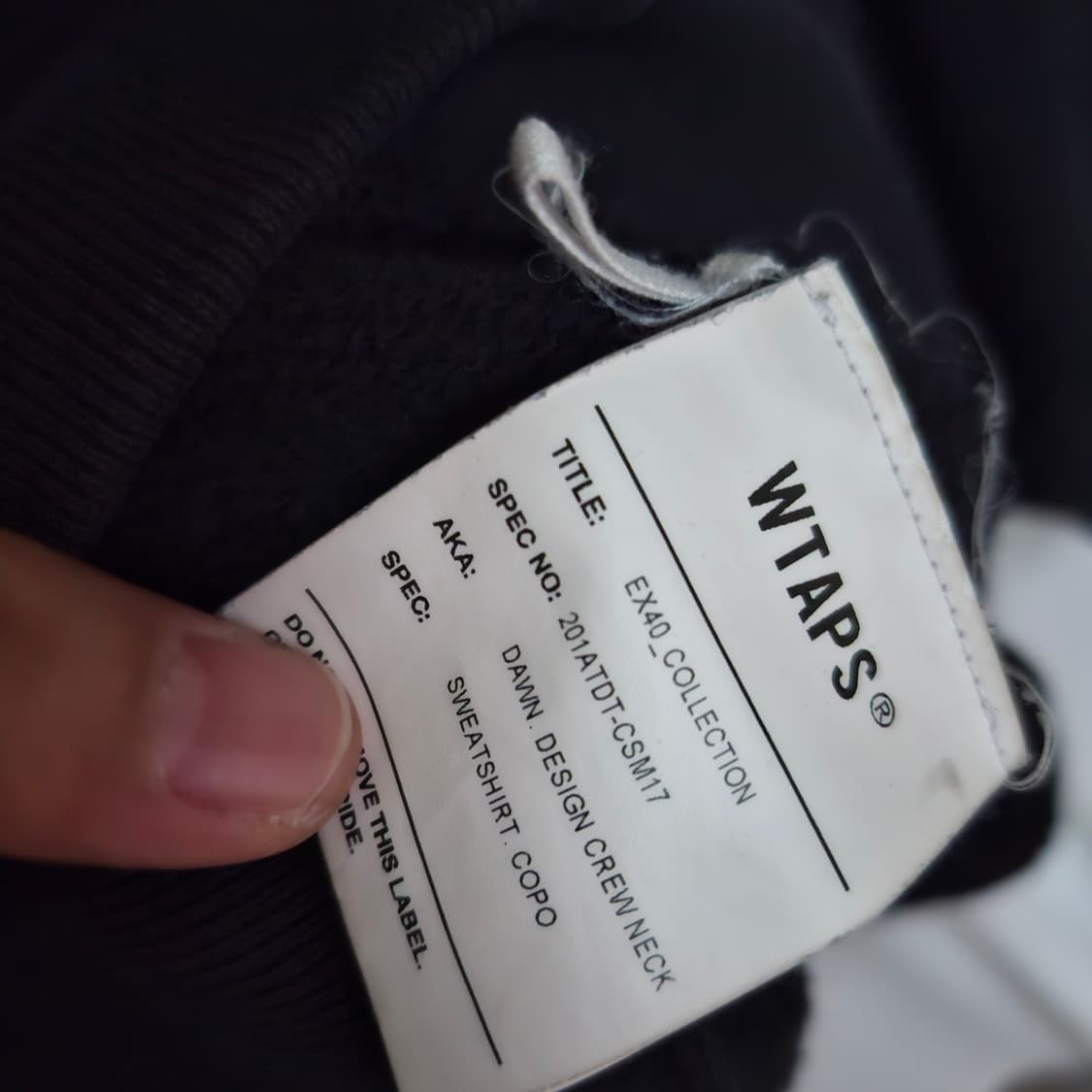 더블탭스 로고 맨투맨  상품이미지3