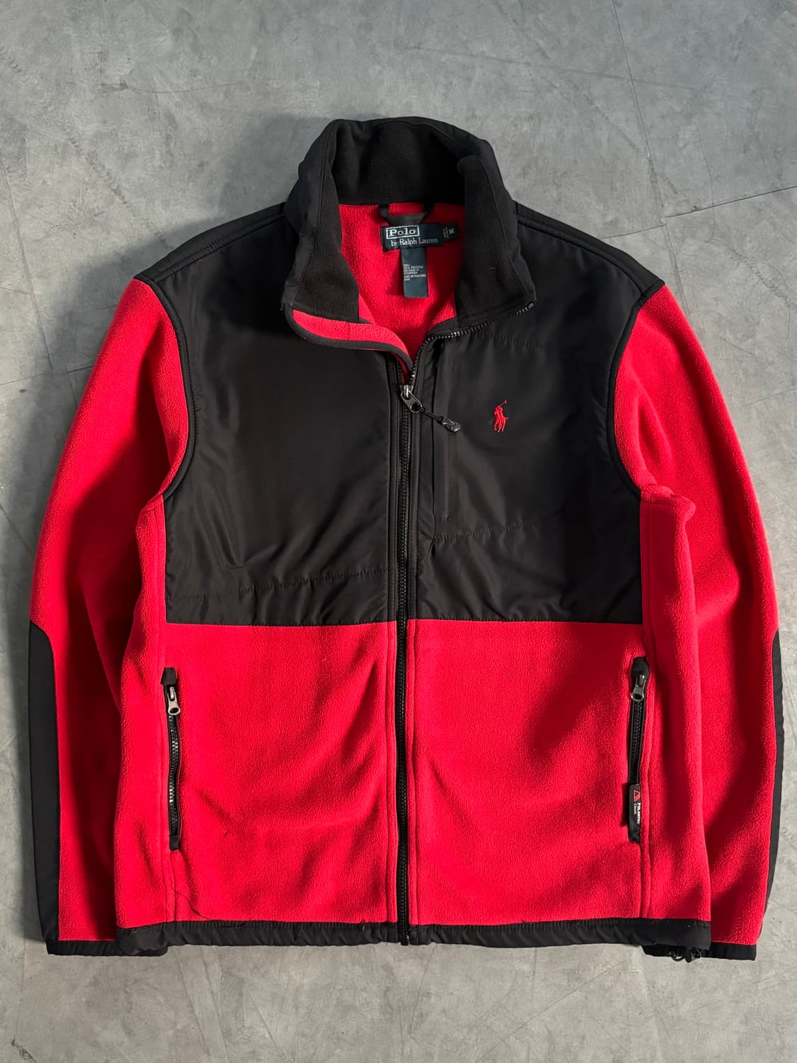 Polo 폴로 랄프로렌 레드/블랙 배색 데날리 플리스 자켓 상품이미지3