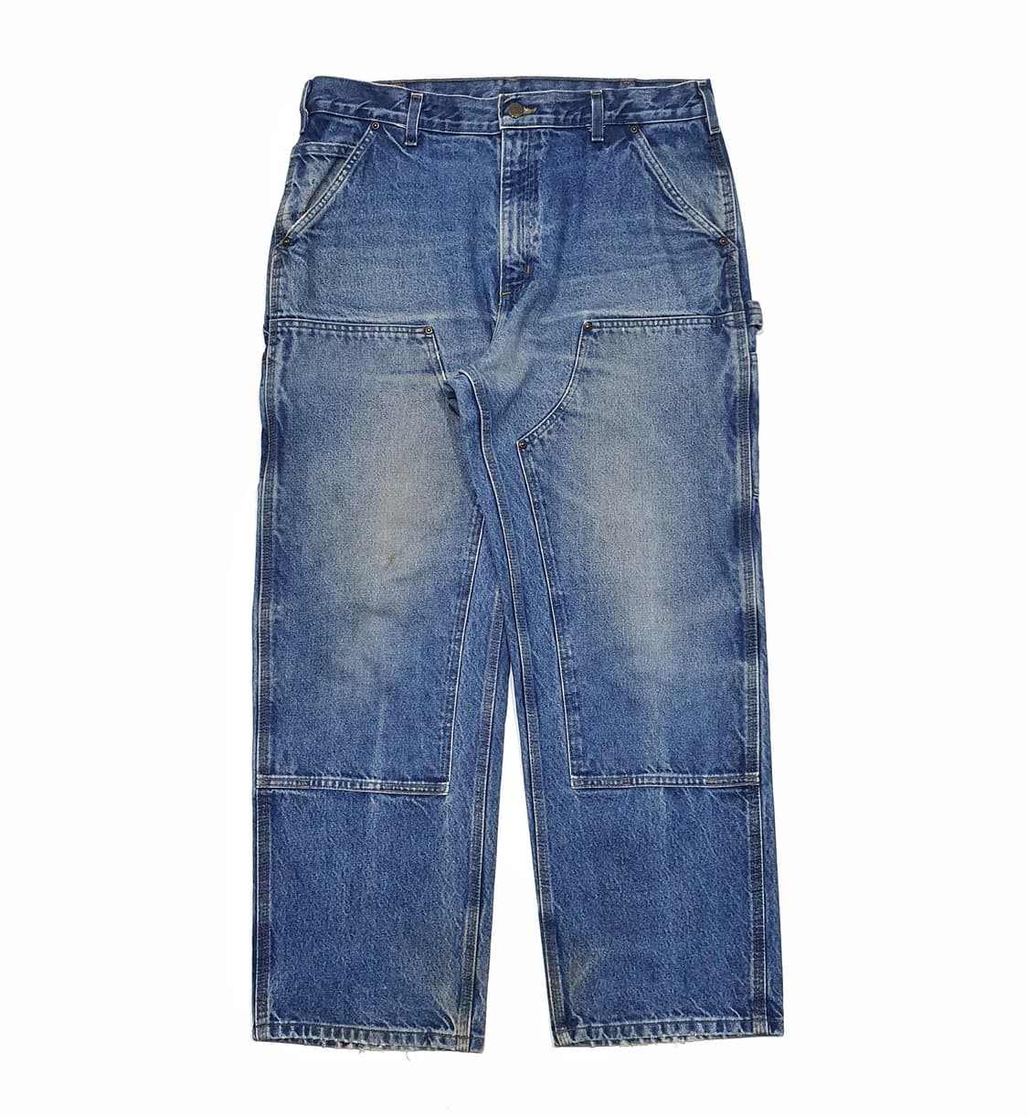 칼하트 더블니 데님 B73 굿 페이딩 36 (34~35) 덩가리 핏 상품이미지1