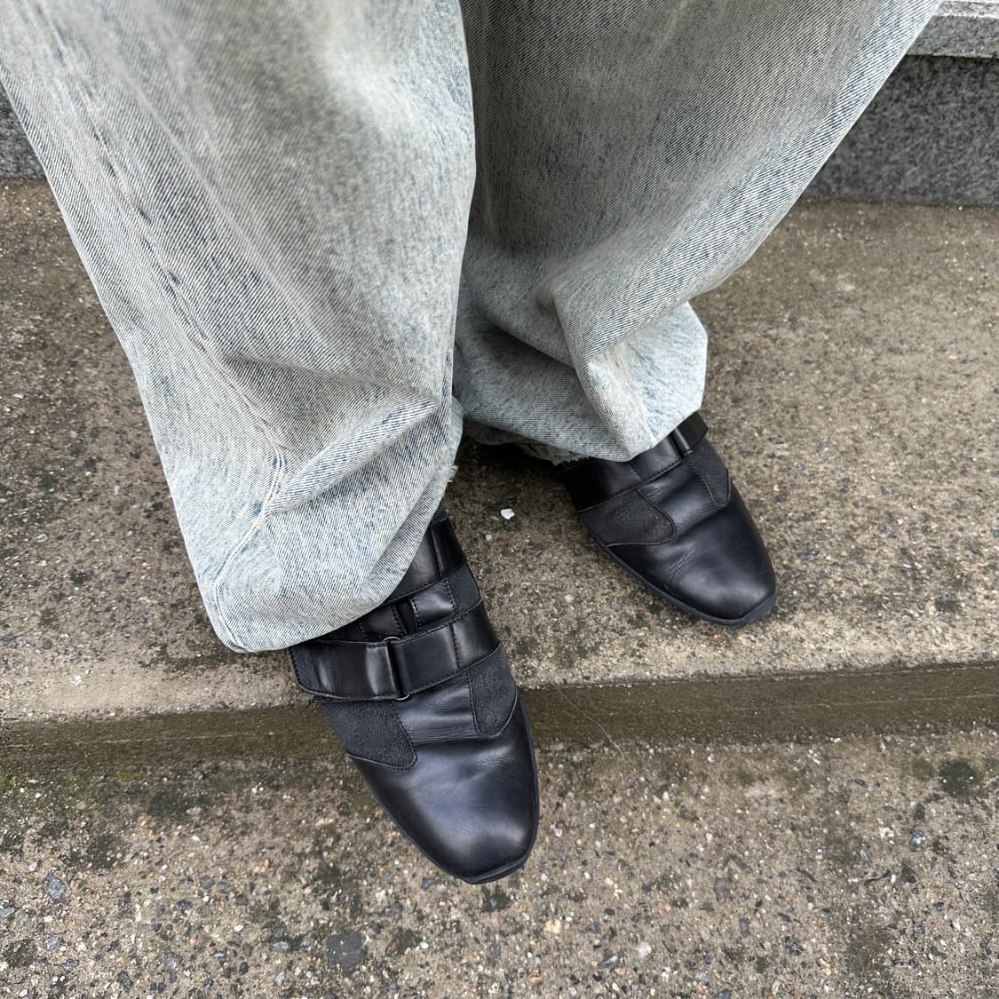 00s 풀박스 블랙 구찌 벨크로 스트랩 스포츠 스니커 상품이미지10