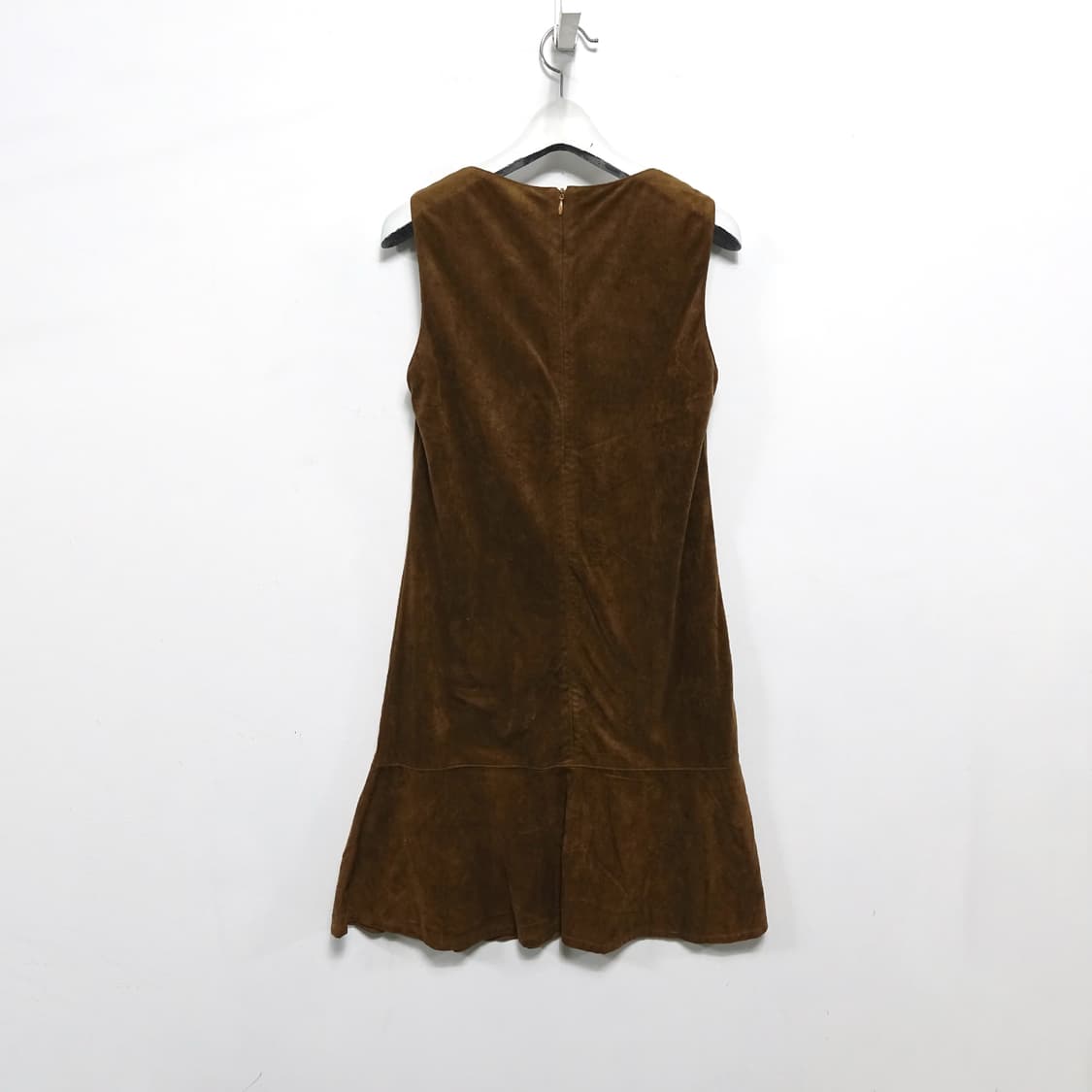 VINTAGE SUEDE  빈티지 브라운 스웨이드 슬리브리스 원피스  상품이미지6