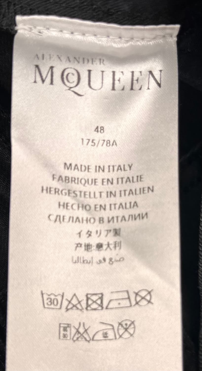 알렉산더 맥퀸 블랙 데님 팬츠 48 상품이미지7