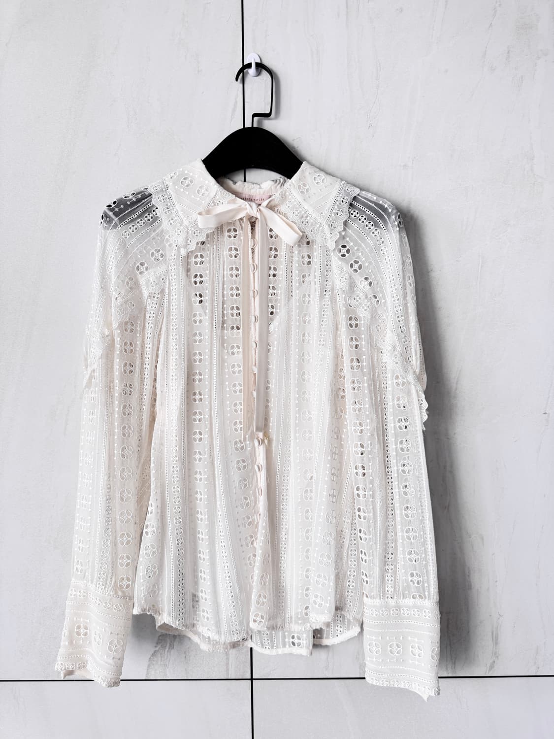 새상품 Rebecca Taylor 레이스 블라우스 S(44,55사이즈) 상품이미지1