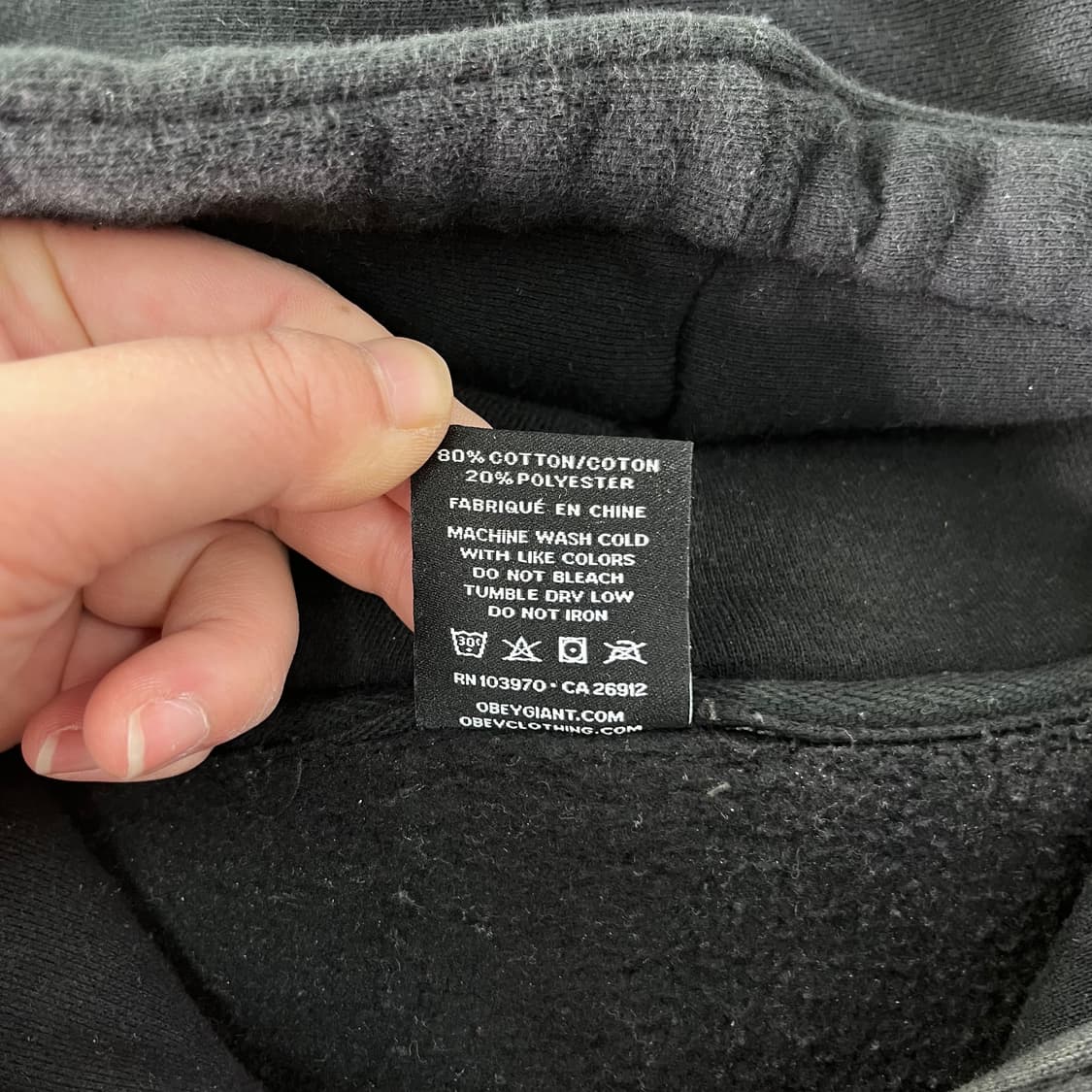 100 오베이 그래픽 후드티 상품이미지4