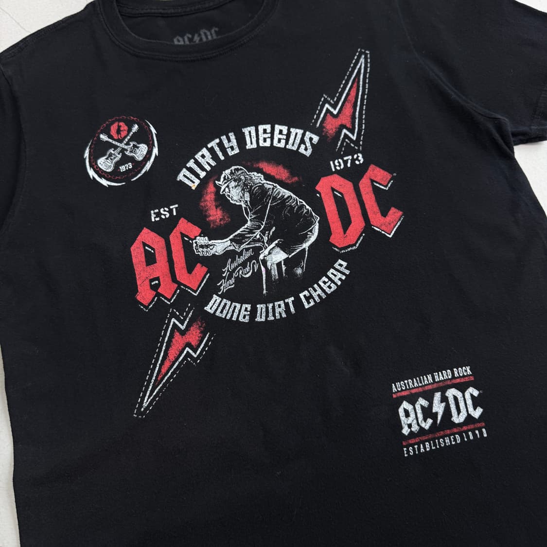ACDC 빈티지 밴드티 락티 반팔 티셔츠 상품이미지3