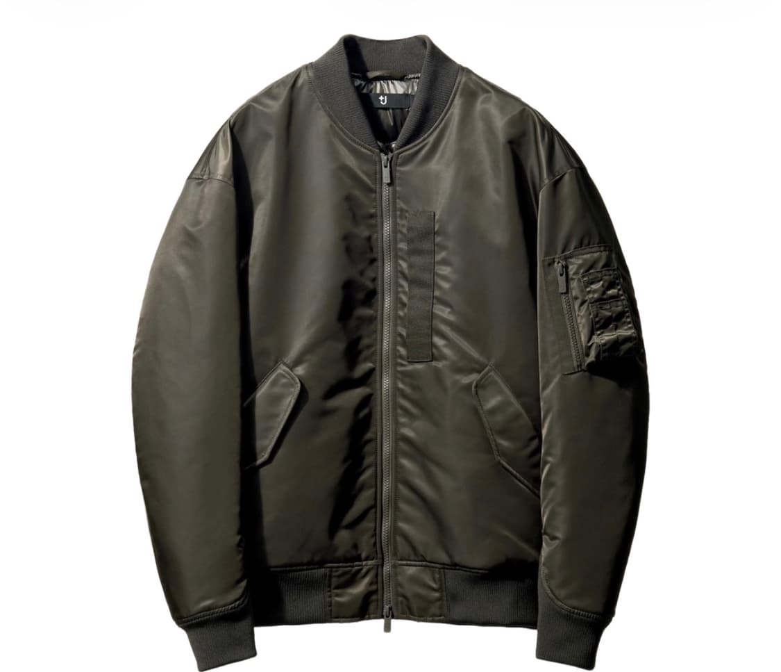 [L] 유니클로 질샌더 MA-1 그레이 상품이미지1