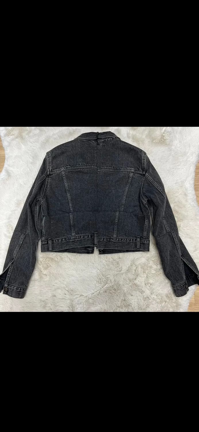 베트멍x리바이스 크롭 데님 자켓 흑청 상품이미지4