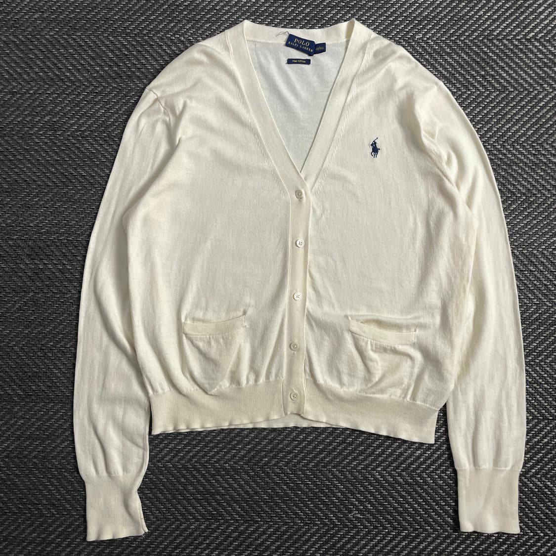 폴로 랄프로렌 포니 우먼스 피마 코튼 가디건 아이보리y 3939 상품이미지2