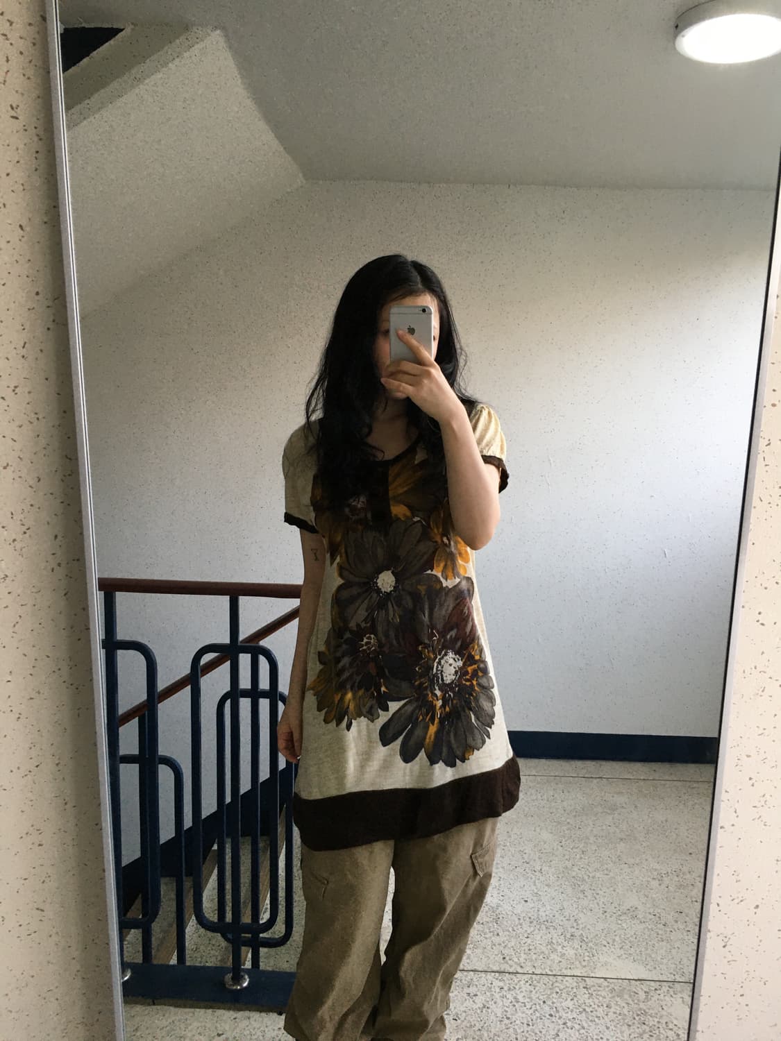 retro floral tunic top 상품이미지5