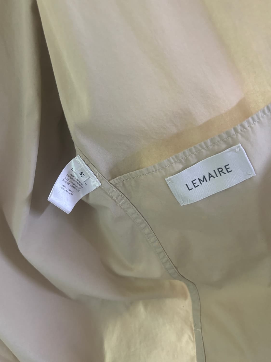 LEMAIRE 22SS 르메르 셔츠 블 루종 베이지 52 상품이미지4