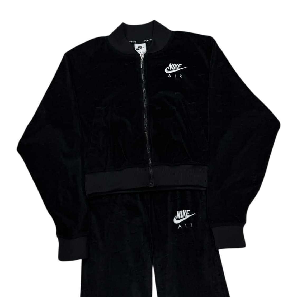 나이키 여성 우먼 벨루어 벨벳 츄리닝 셋업 세트 블랙 상품이미지2