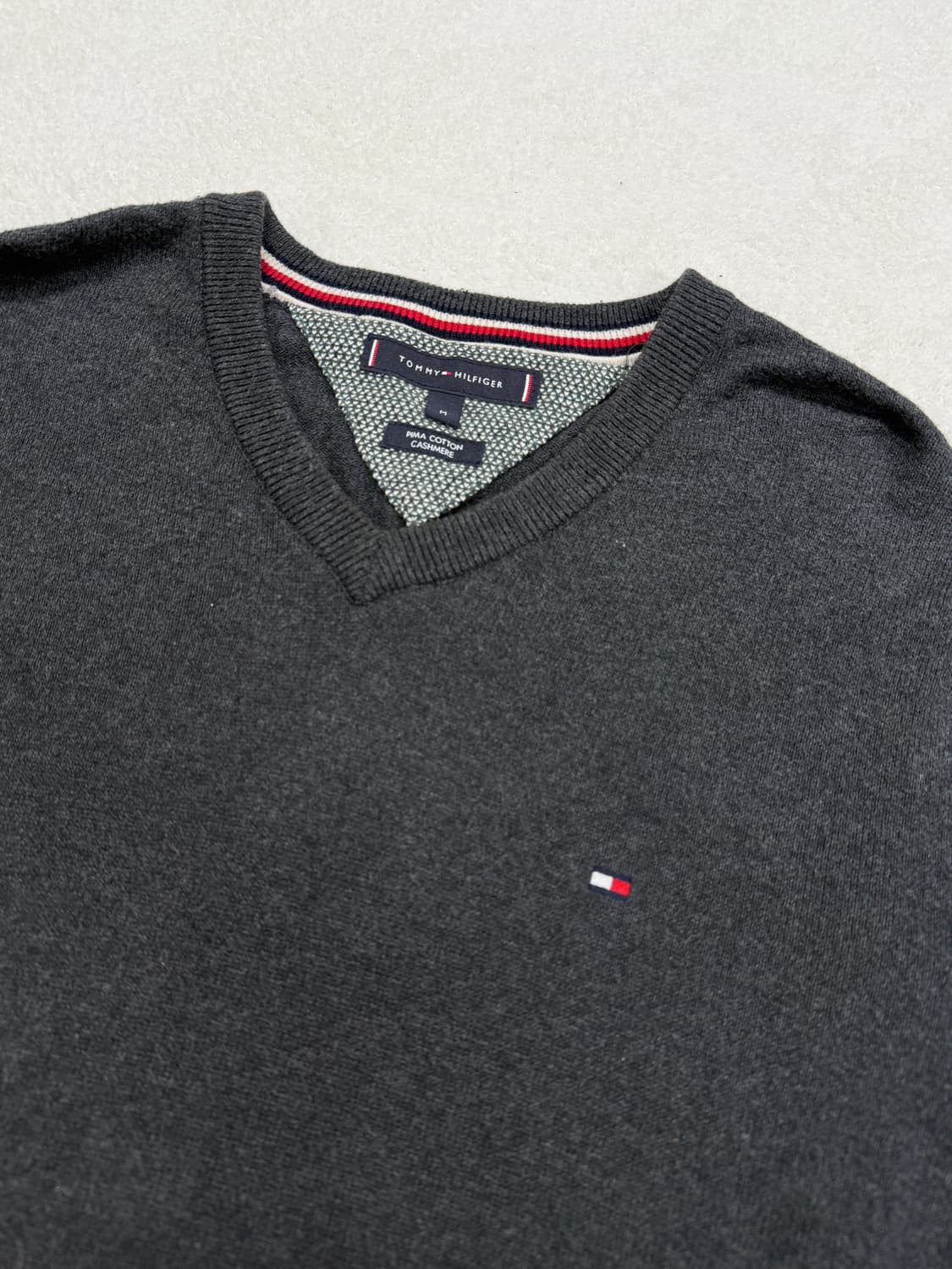타미힐피거 브이넥 니트 (M) 상품이미지2