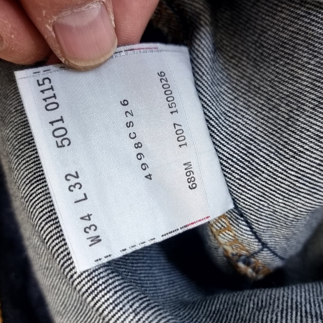 리바이스 90~00 년대 501 데님 청바지(34*32) 상품이미지5