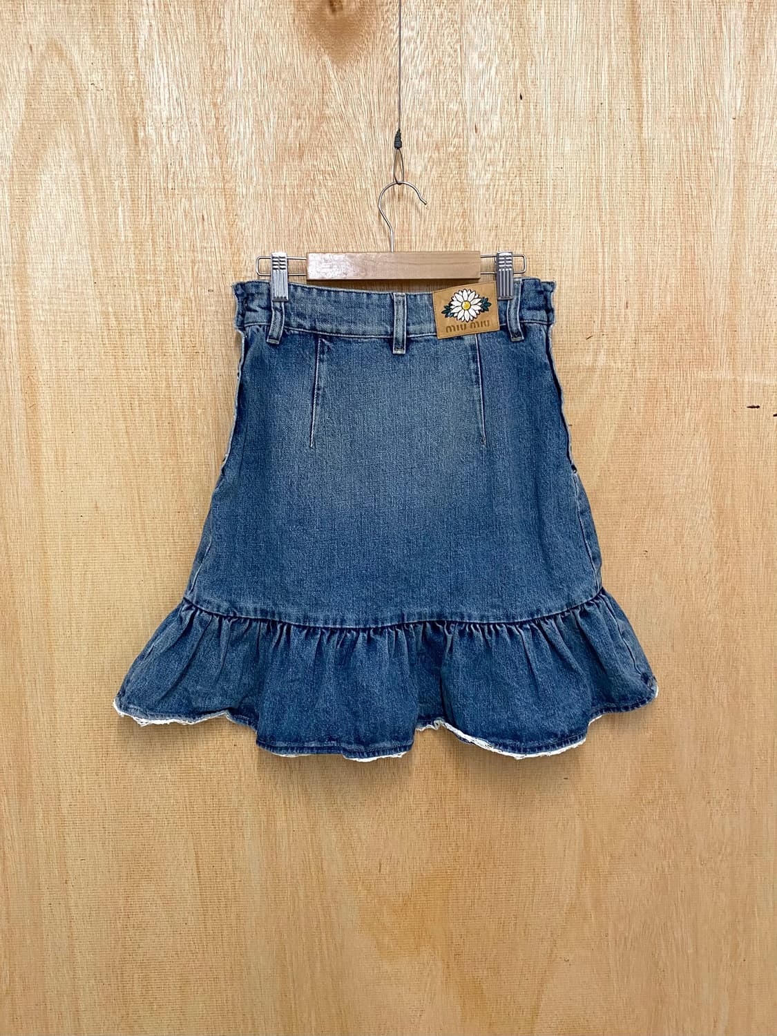 MIU MIU denim frill skirt 미우미우 프릴 스커트 상품이미지4