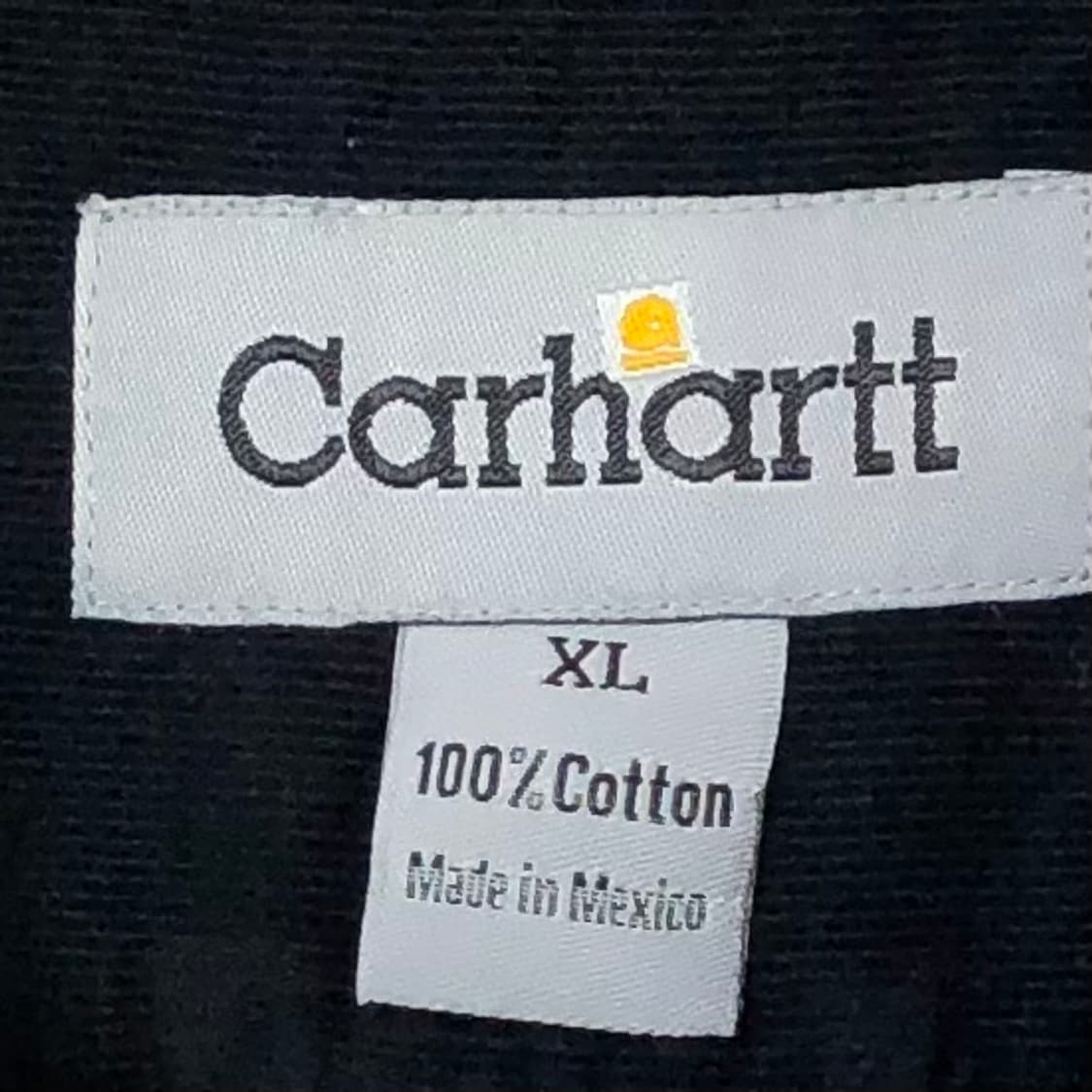 XL 칼하트 블랙 코듀로이 셔츠 상품이미지3