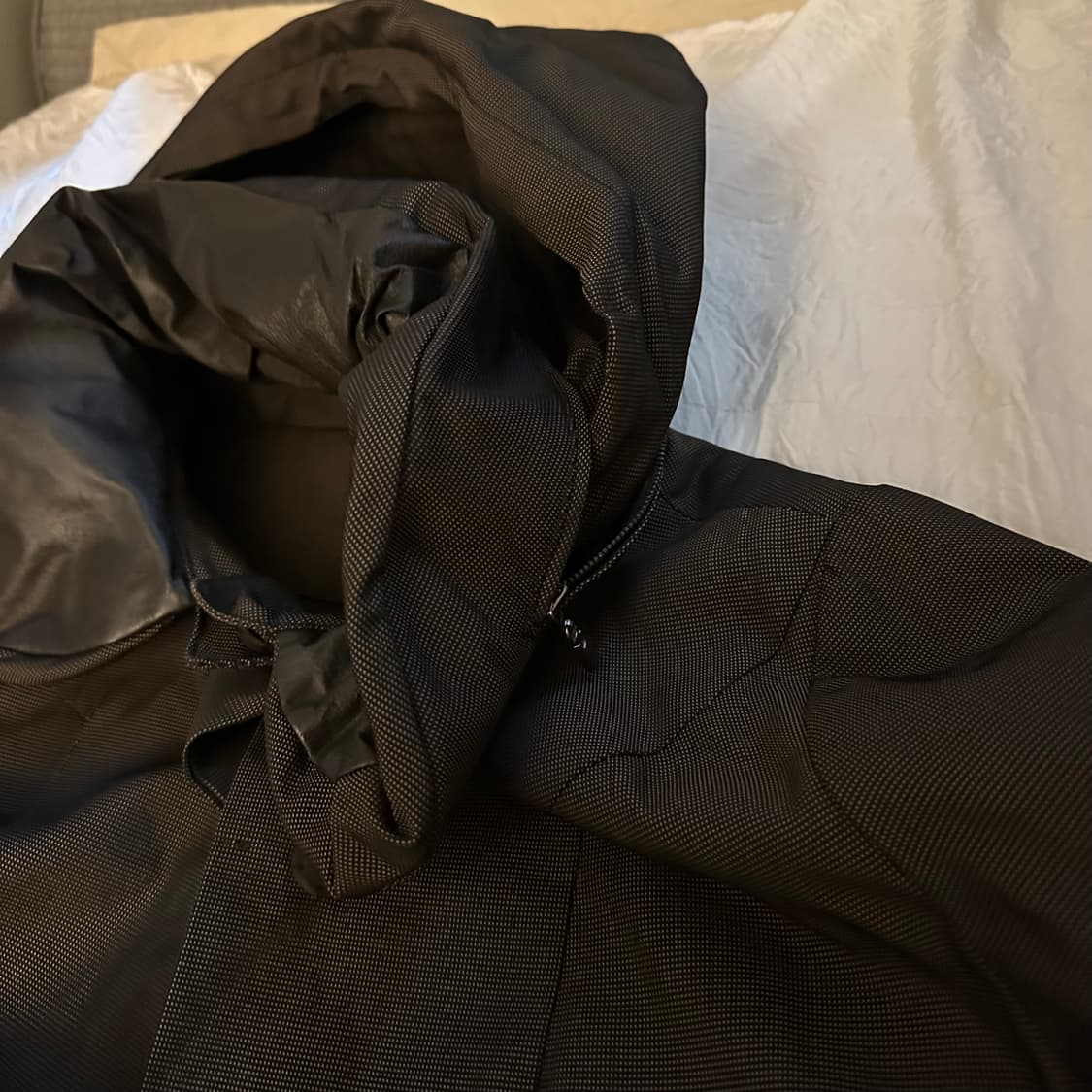 Vintage 모리걸 라떼갸루 히든 후드 패딩 코트 상품이미지6