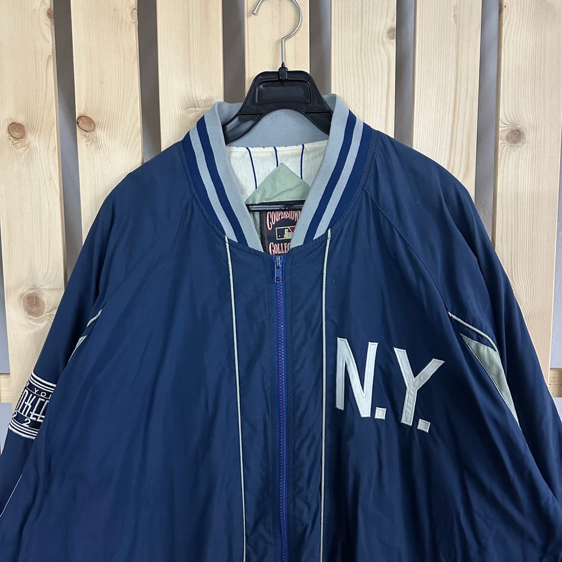 (2XL) MLB 쿠퍼스타운 뉴욕 양키스 스타디움 자켓 상품이미지4