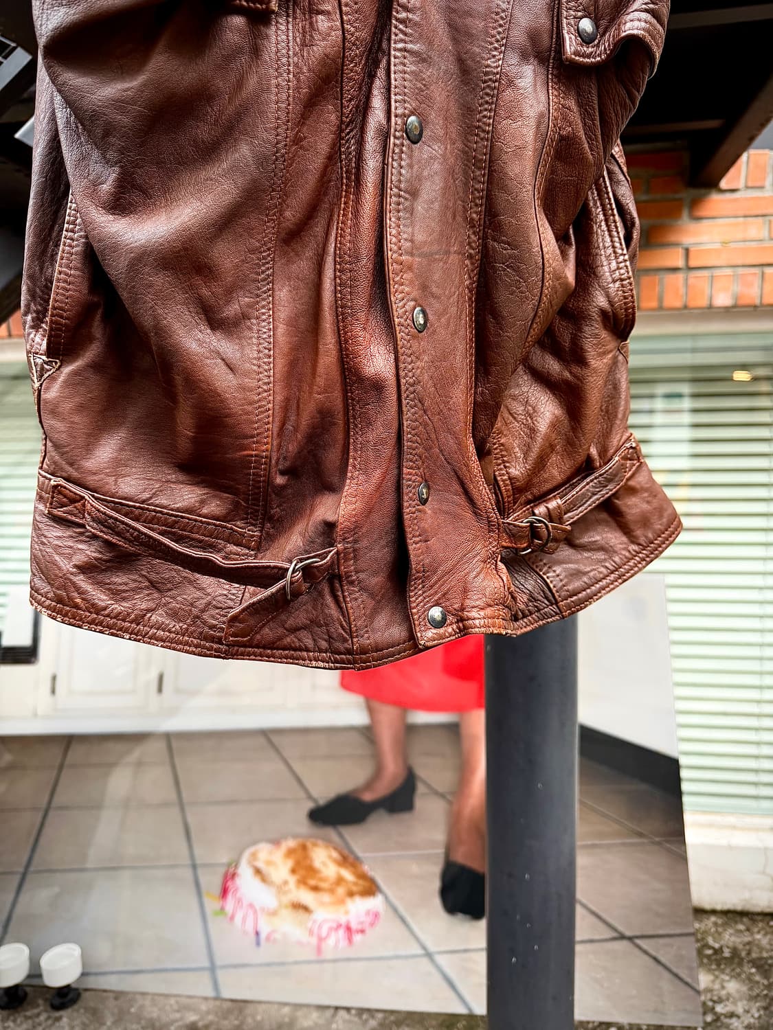 Vintage – Military Cargo Leather Jacket  상품이미지5