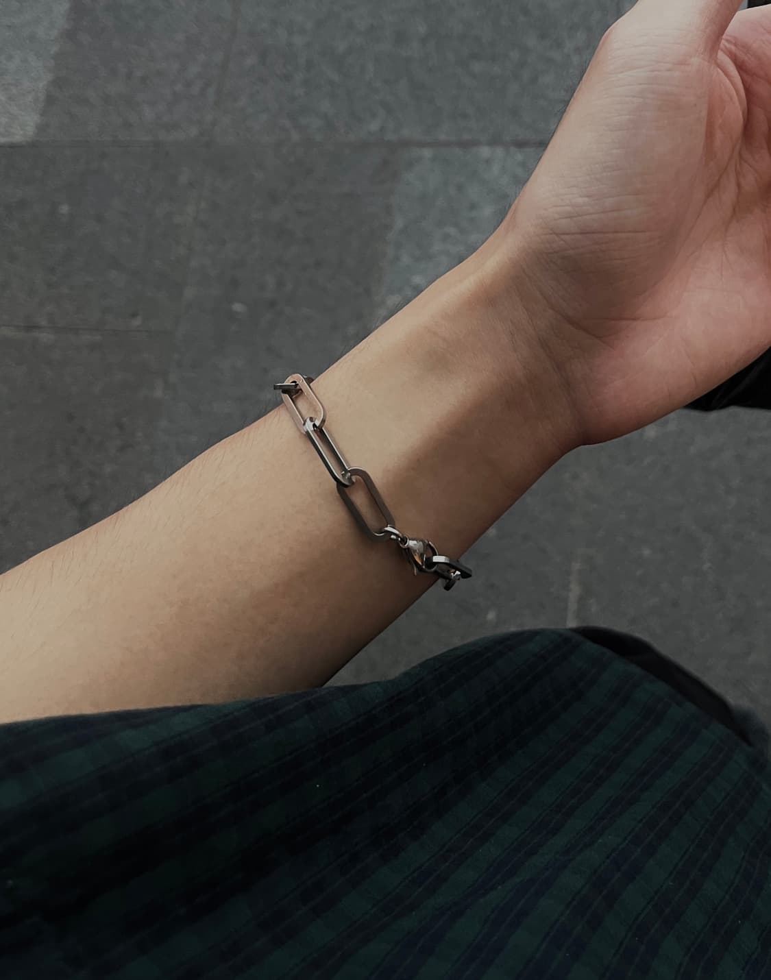 Ellavo square Chain Bracelet 상품이미지1
