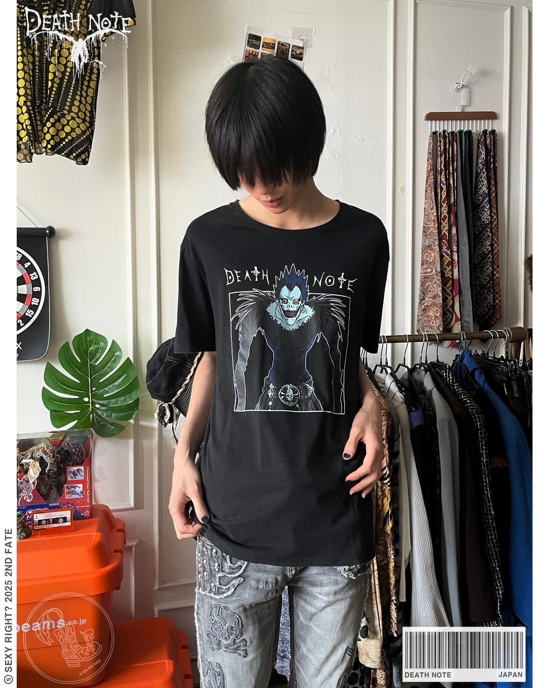 2000s Death Note Ryuk Printed T-Shirt 상품이미지1