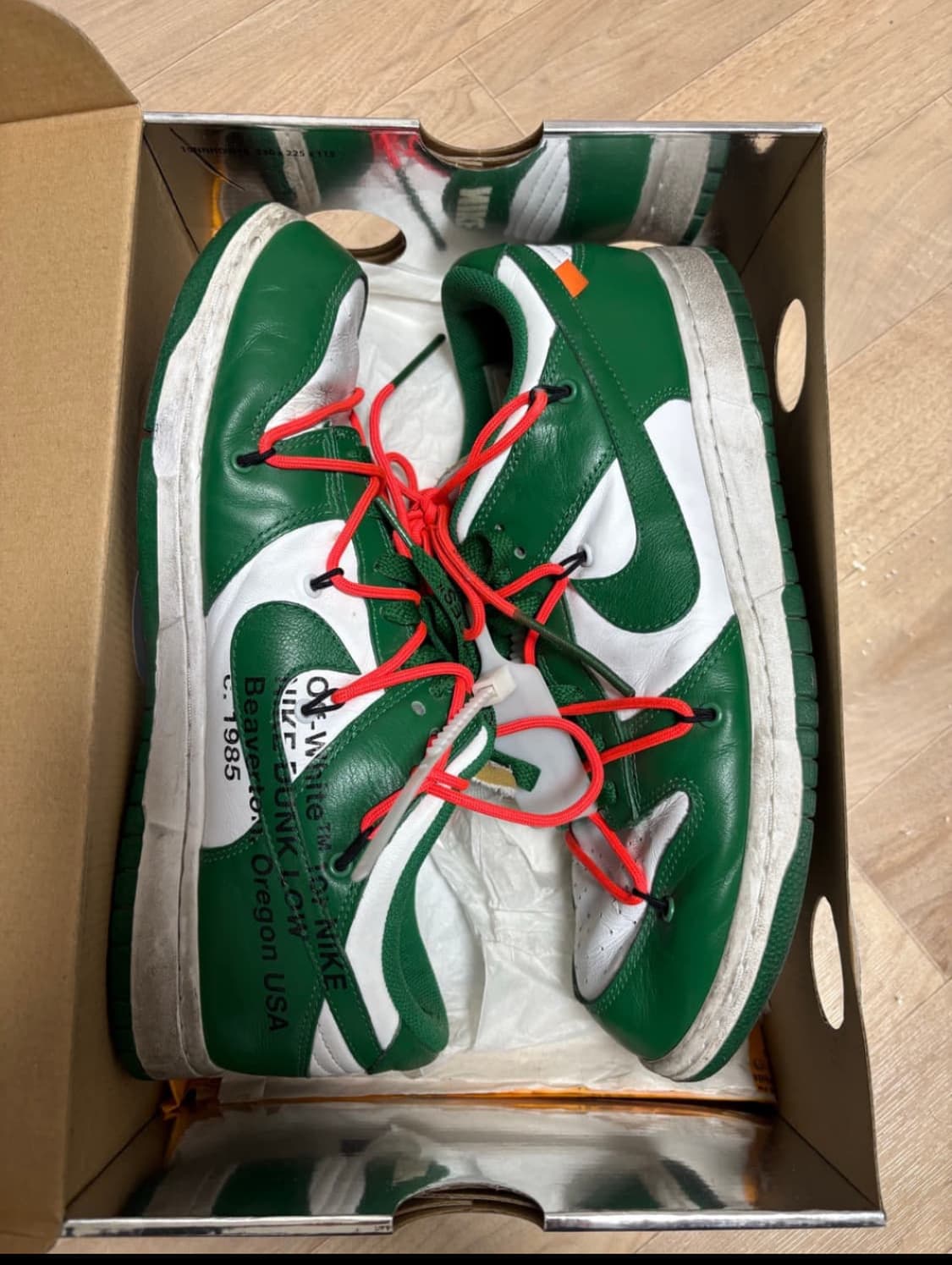 오프화이트 나이키 덩크 그린 290 상품이미지2