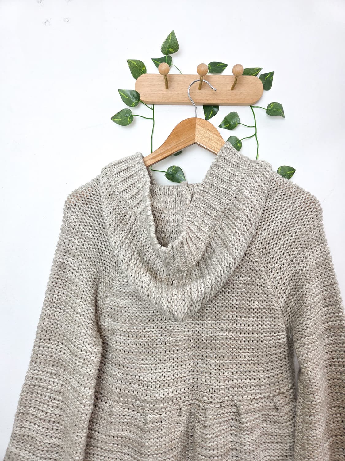 모리 니트 후드 원피스 상품이미지5