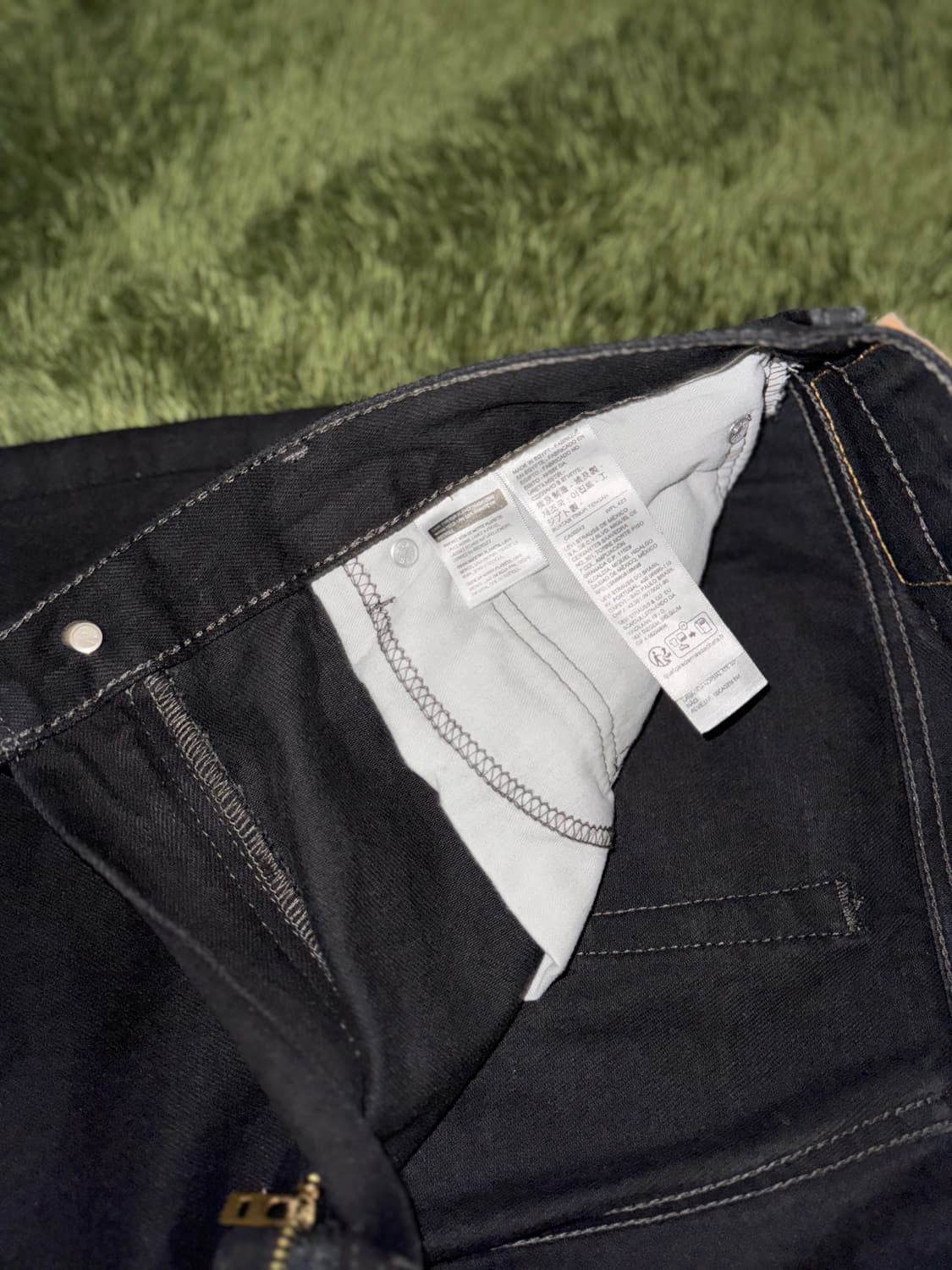 [36X30] 리바이스 517 부츠컷 데님 팬츠 블랙 상품이미지4