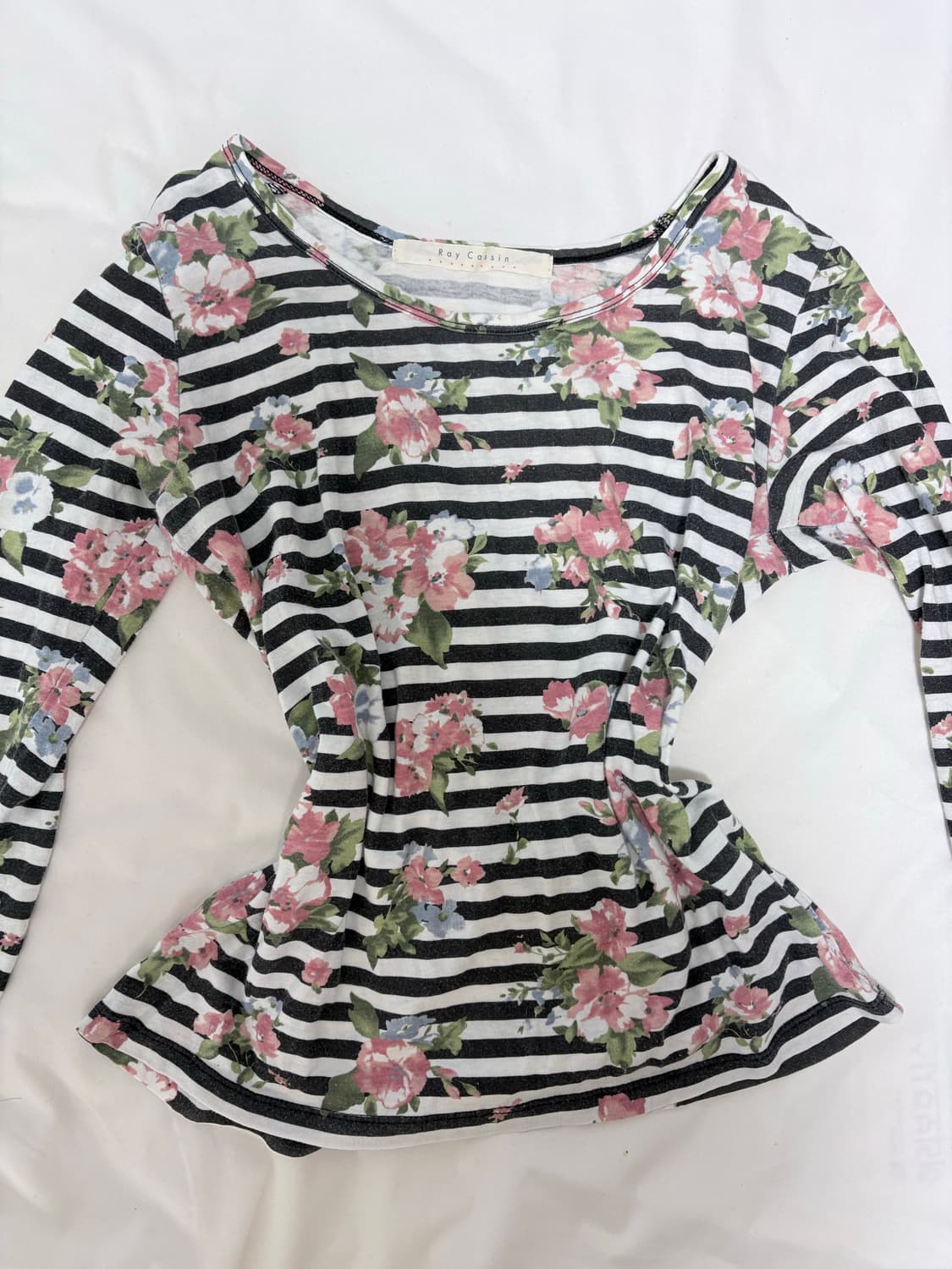 일본 빈티지 스트라이프 티 상품이미지2