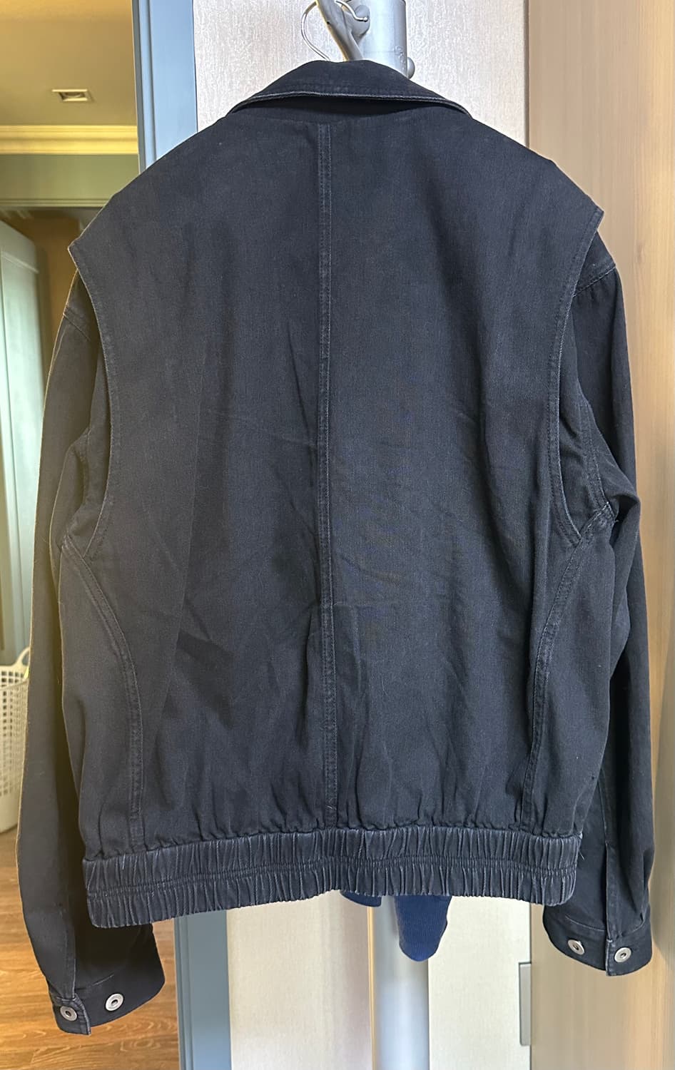 쿠어 데님 자켓 블랙 상품이미지3