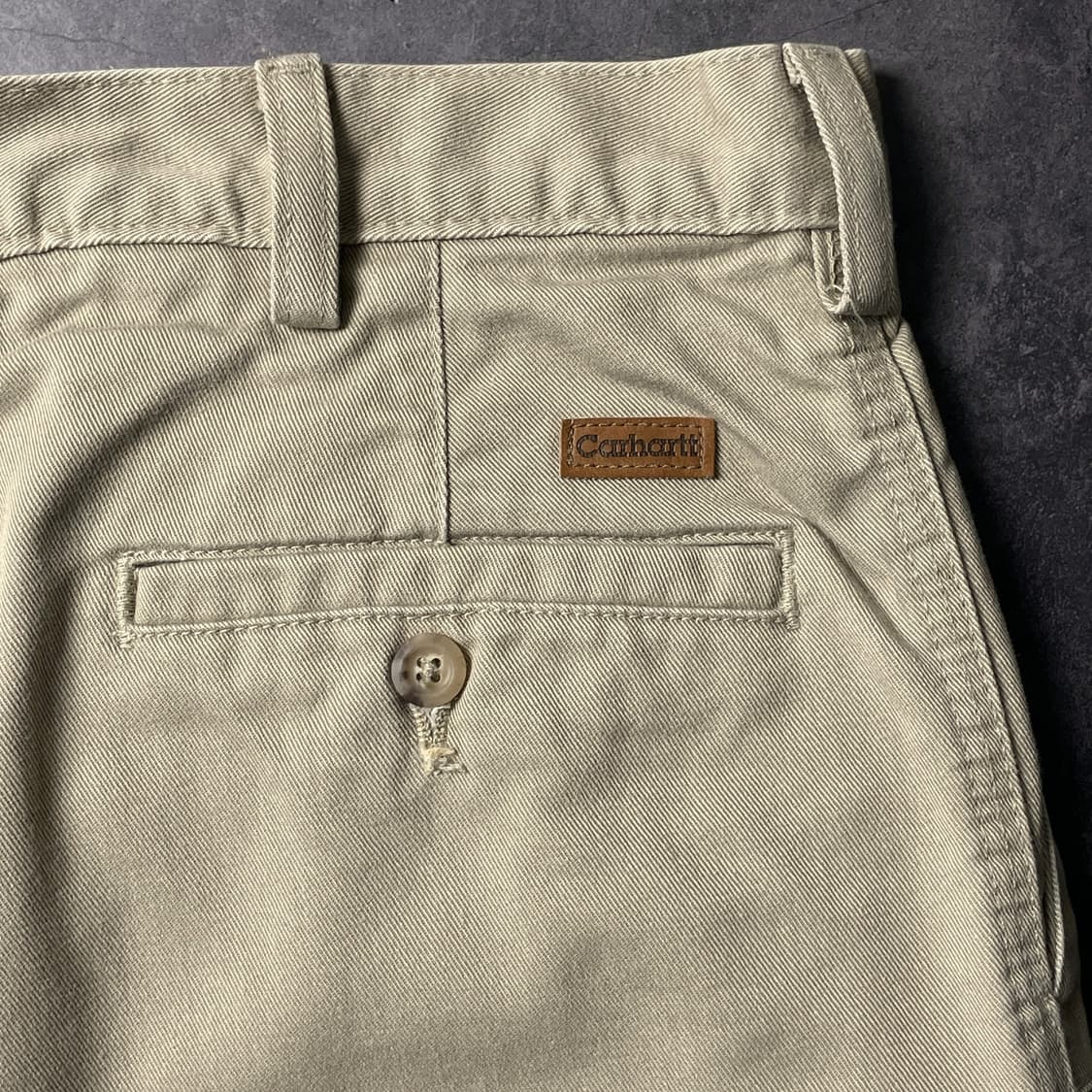 CARHARTT 00s 칼하트B133 베이지 코튼 하프팬츠 A01042 상품이미지8