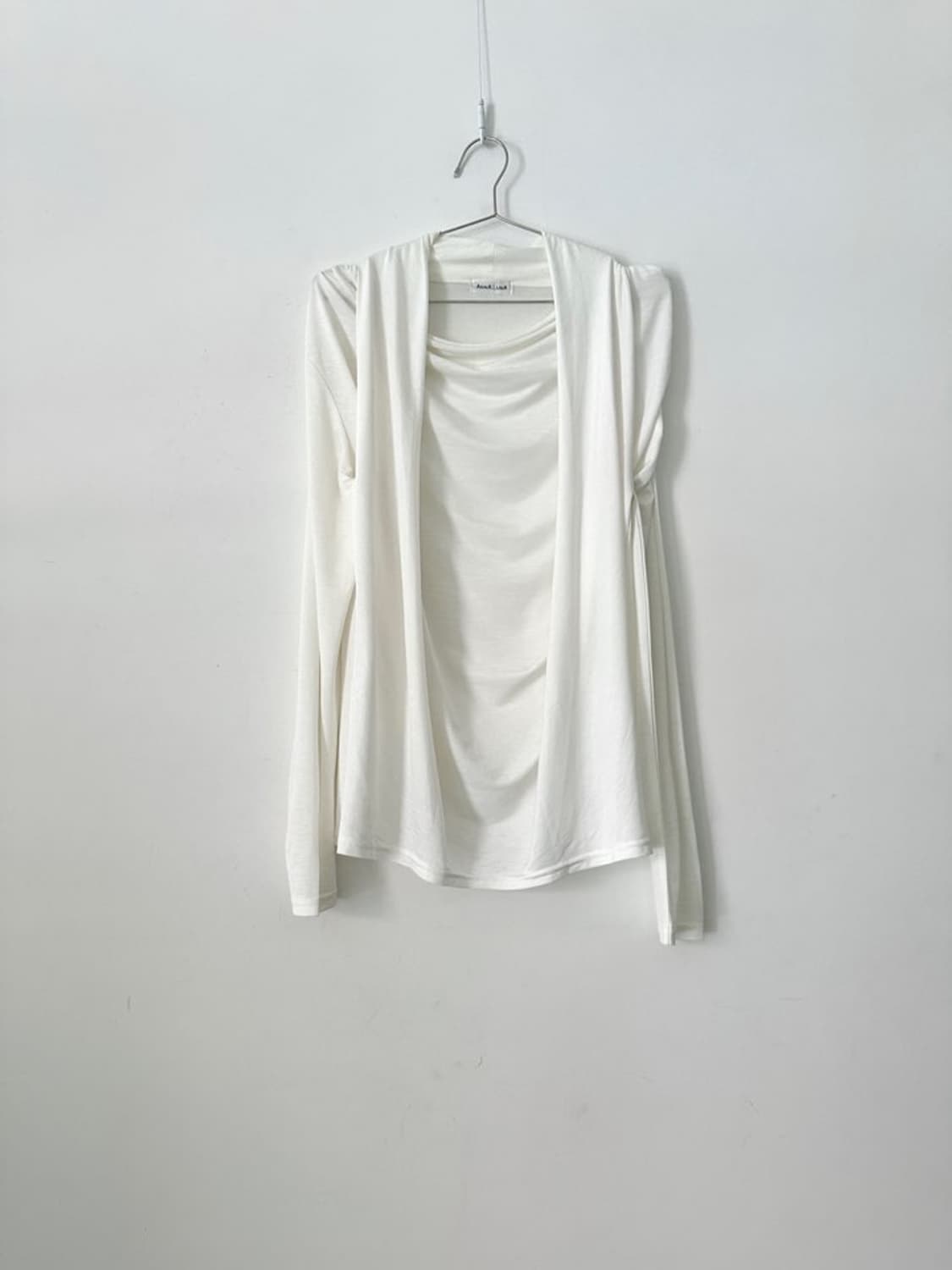 Elegance drape tencel top / white 상품이미지6