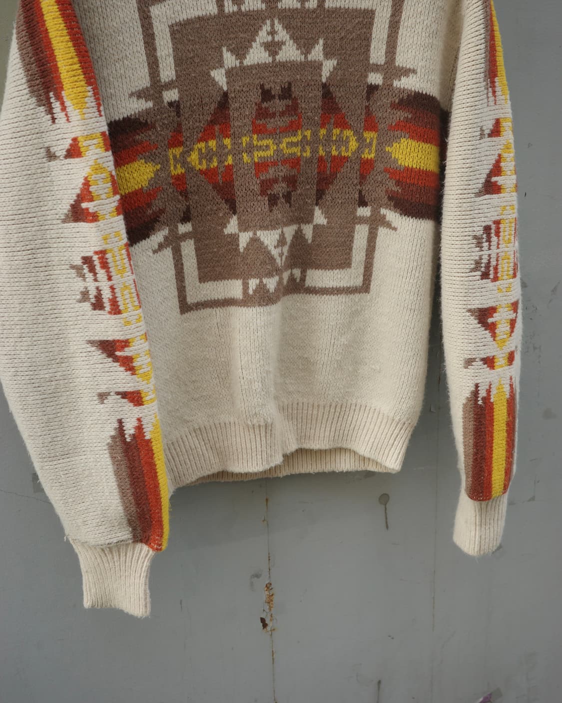 70s Jc penney 사우스웨스턴 패턴 니트 상품이미지3