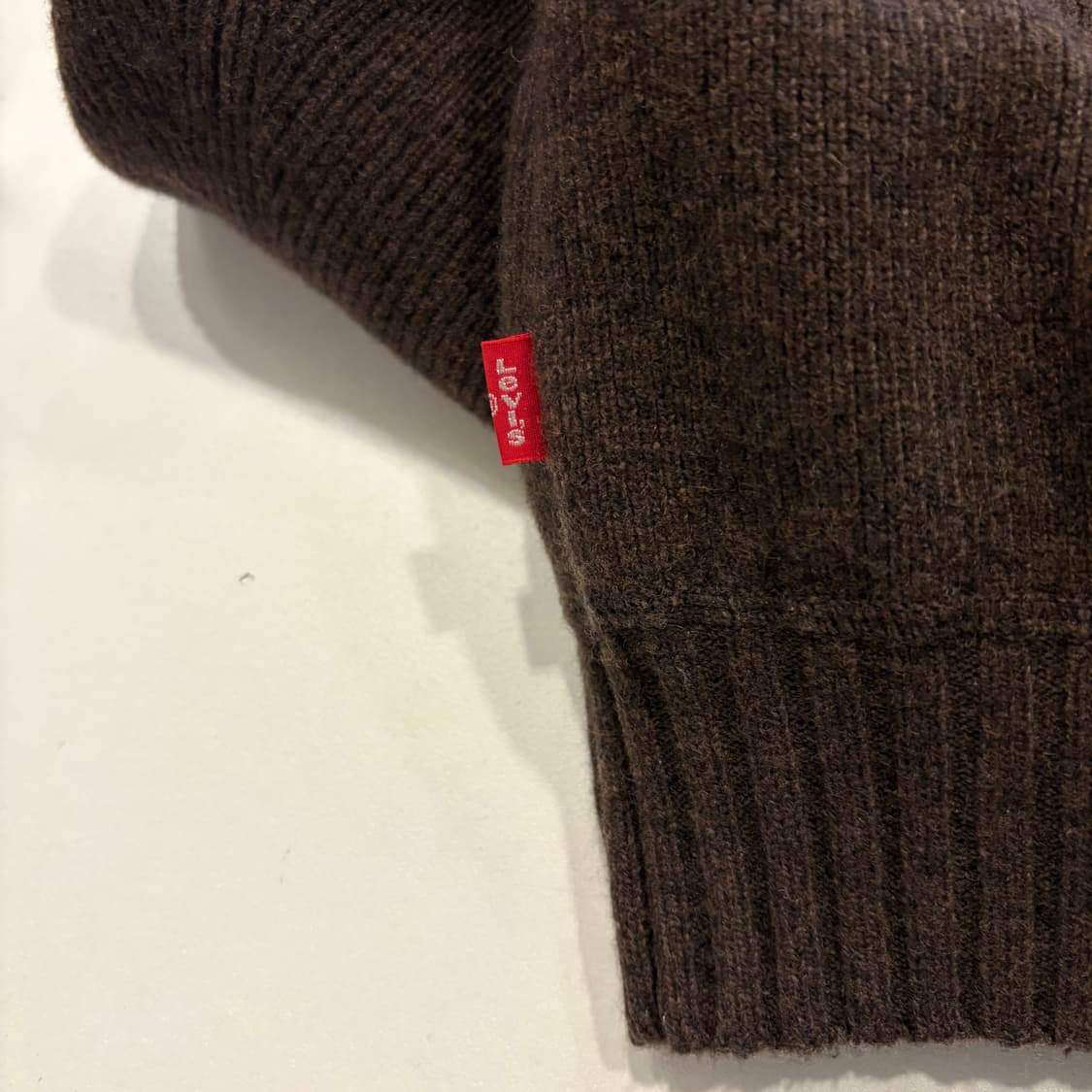 [M] 리바이스 울 브라운 헨리넥 니트 스웨터 D869 상품이미지7