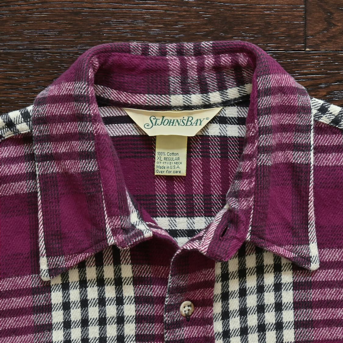 90s St Johns Bay 세인트 존스 베이 빈티지 플란넬 셔츠 상품이미지4