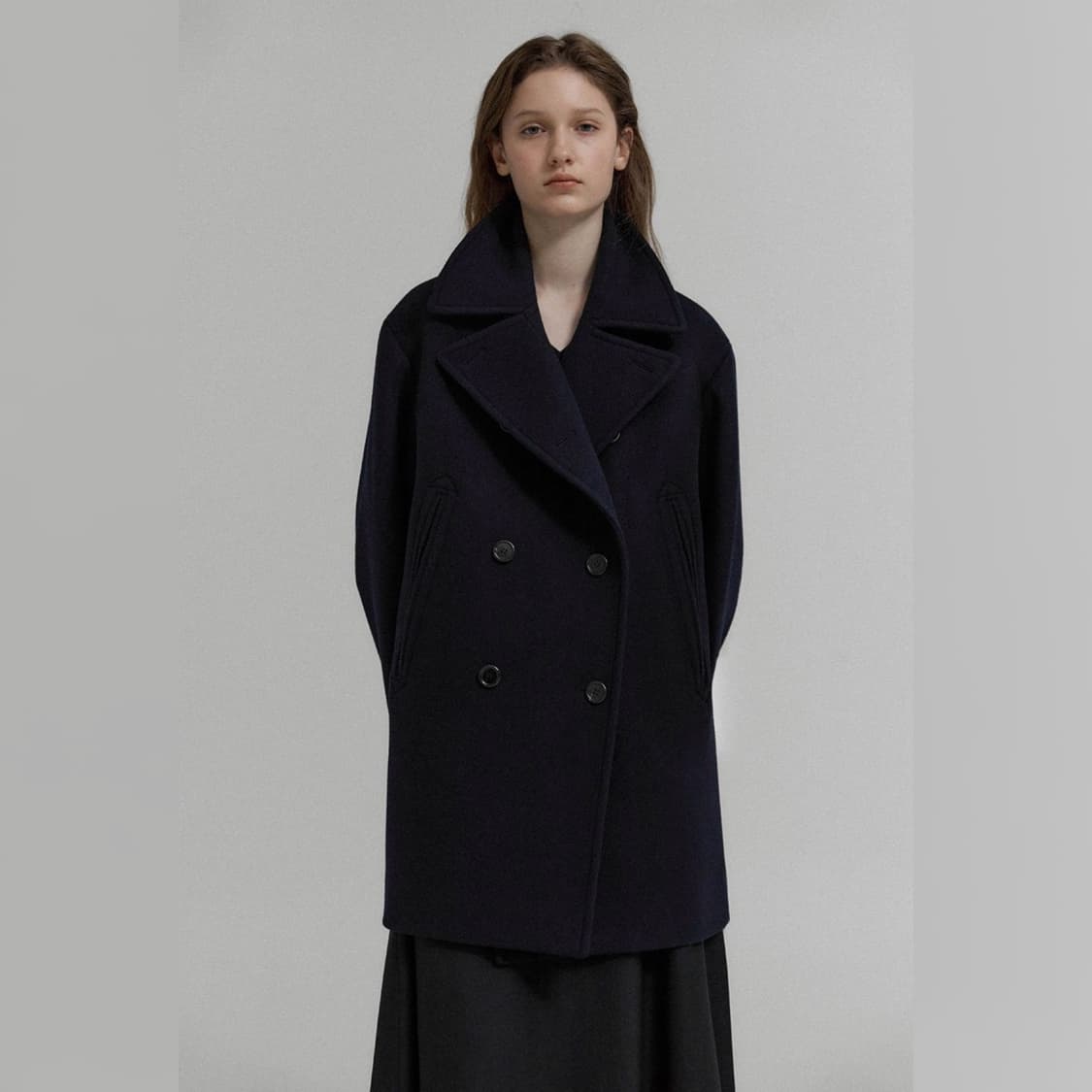 KLEAN 클린 피코트 Boyfriend pea coat(Navy) M 상품이미지1