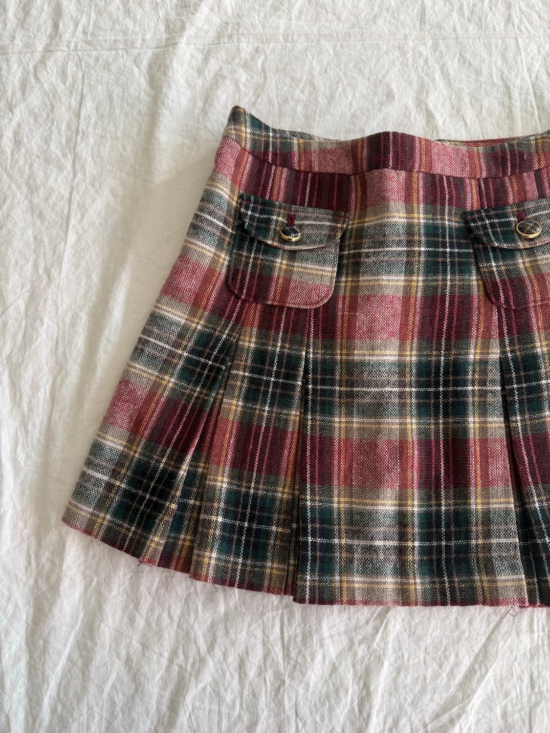 리즈리사 체크 로걀 미니스커트 상품이미지2