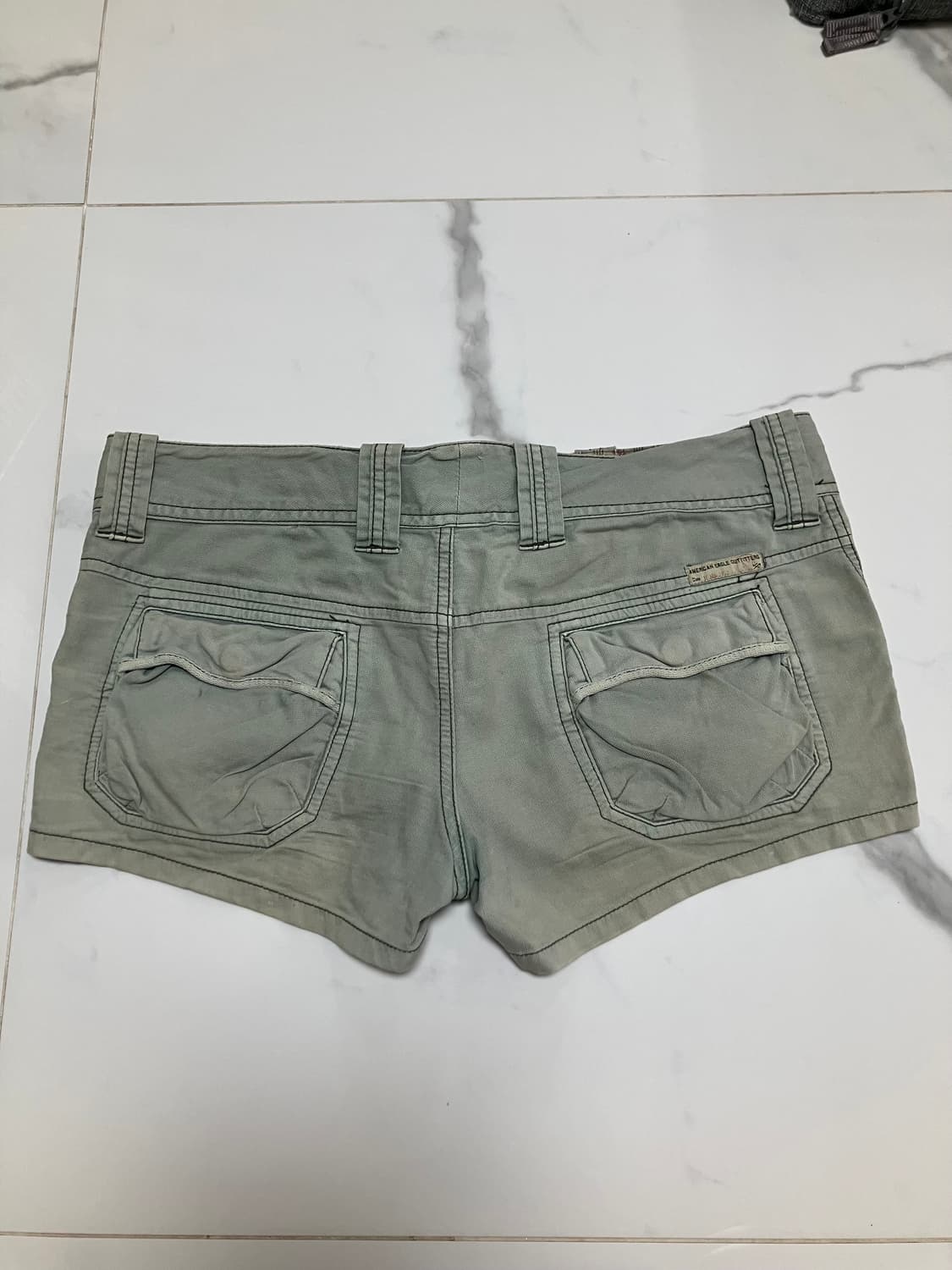 아메리칸이글 Y2K 밀리터리 로우라이즈 카고 마이크로 미니 쇼츠 핫팬츠 상품이미지2