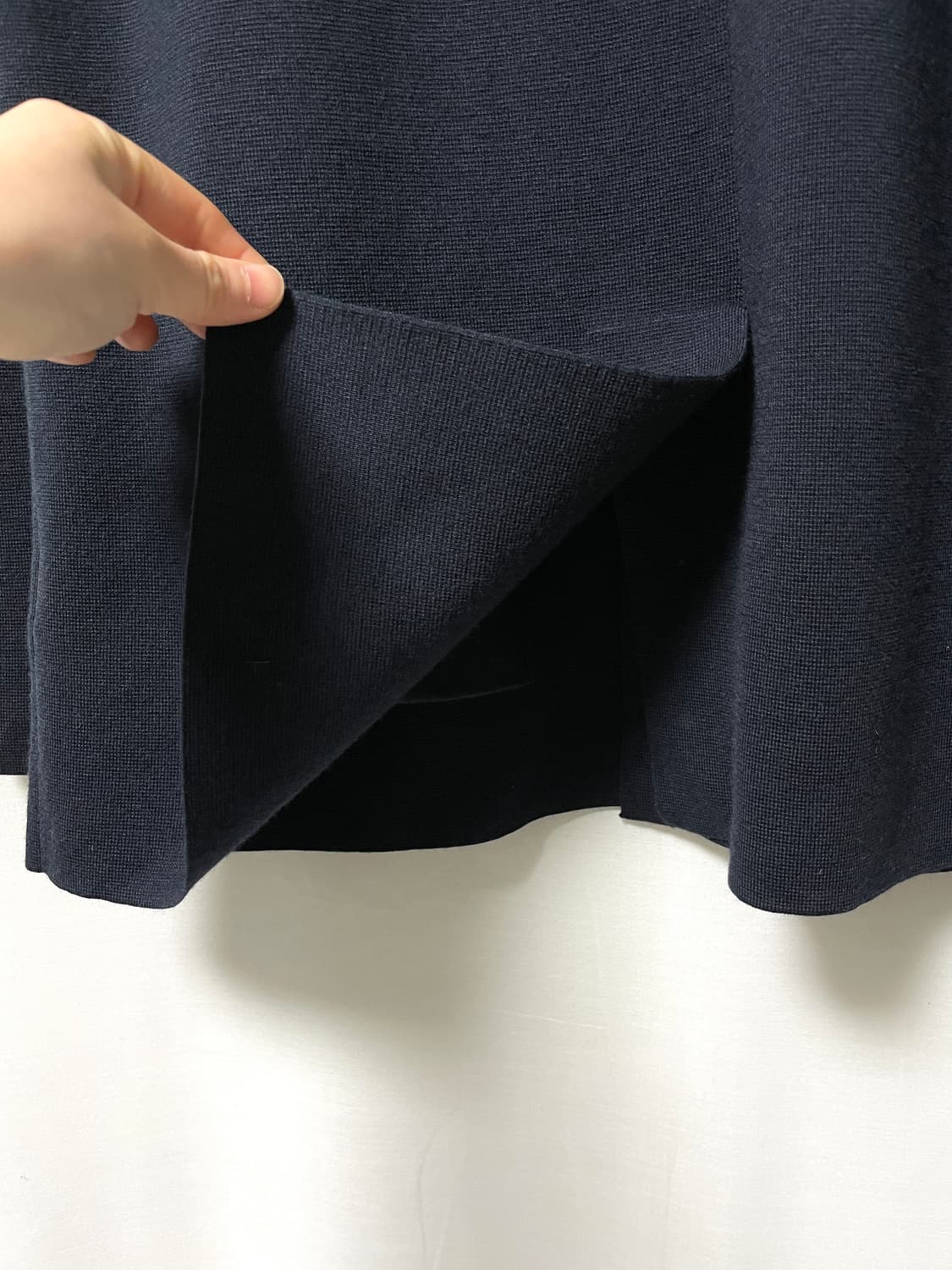 COS 코스 남성 울혼방 니트 블레이저 자켓 L _ 다크네이비 상품이미지7